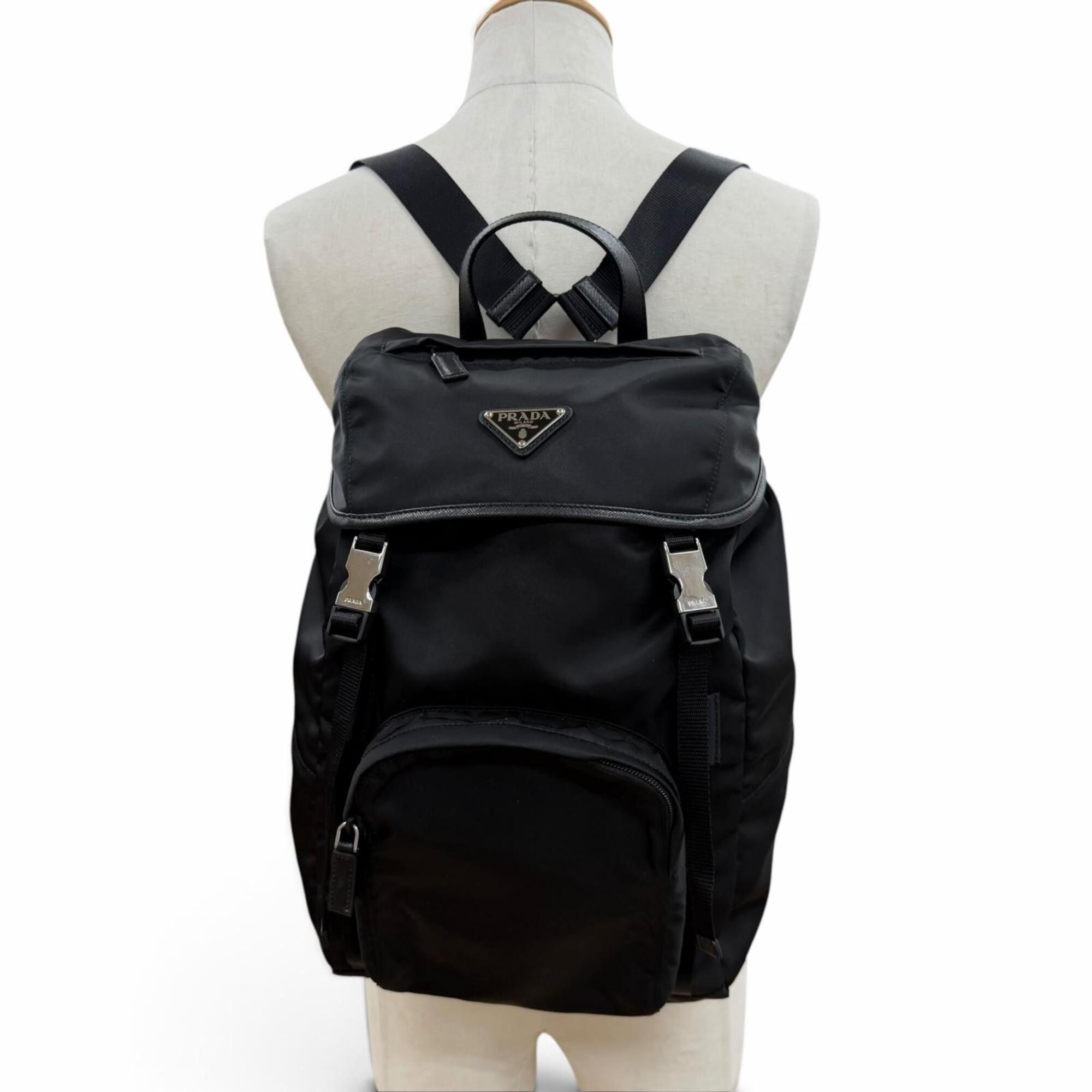 Nylon Leather Backpack (Pre-Owned) - Prada - Modalova
