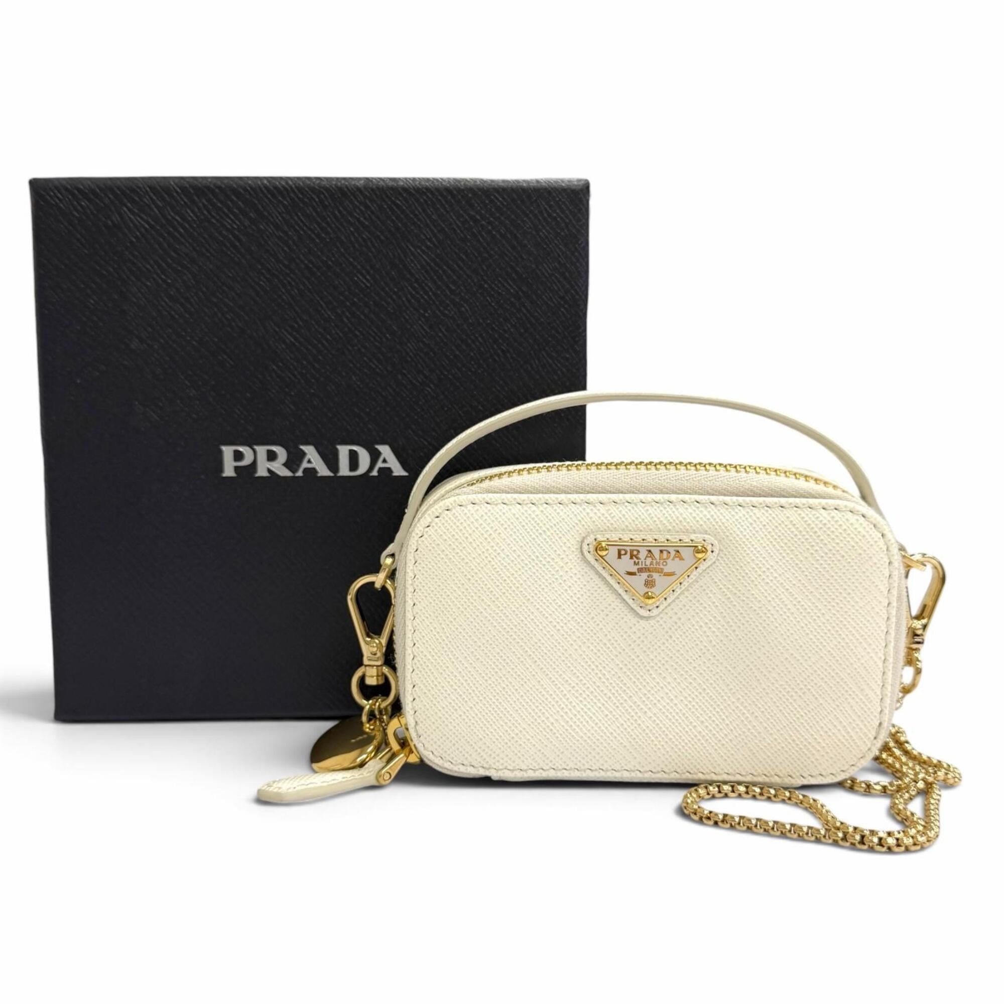 Leather Pouch (Pre-Owned) - Prada - Modalova