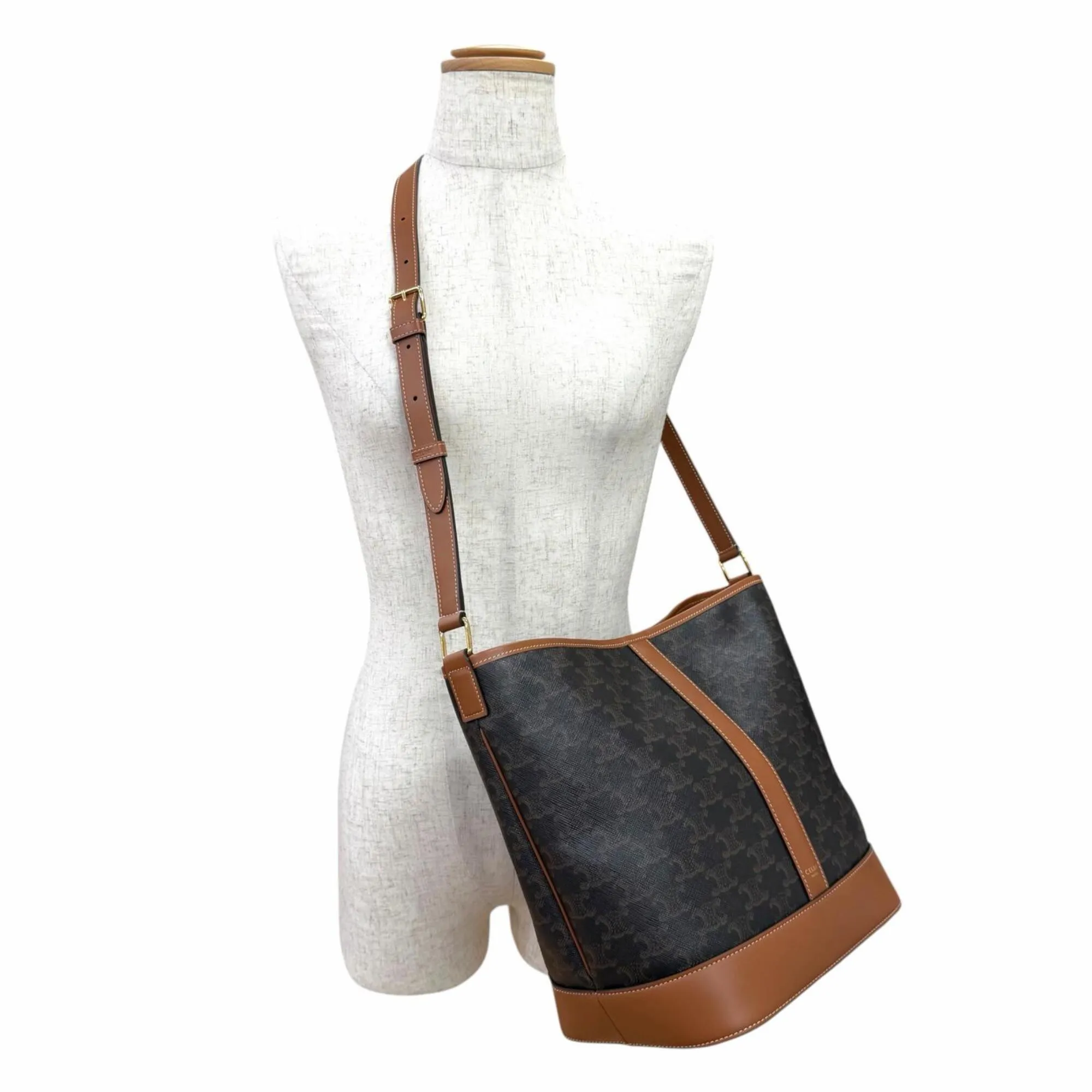 Canvas Leather Shoulder Bag (Pre-Owned) - Celine - Modalova