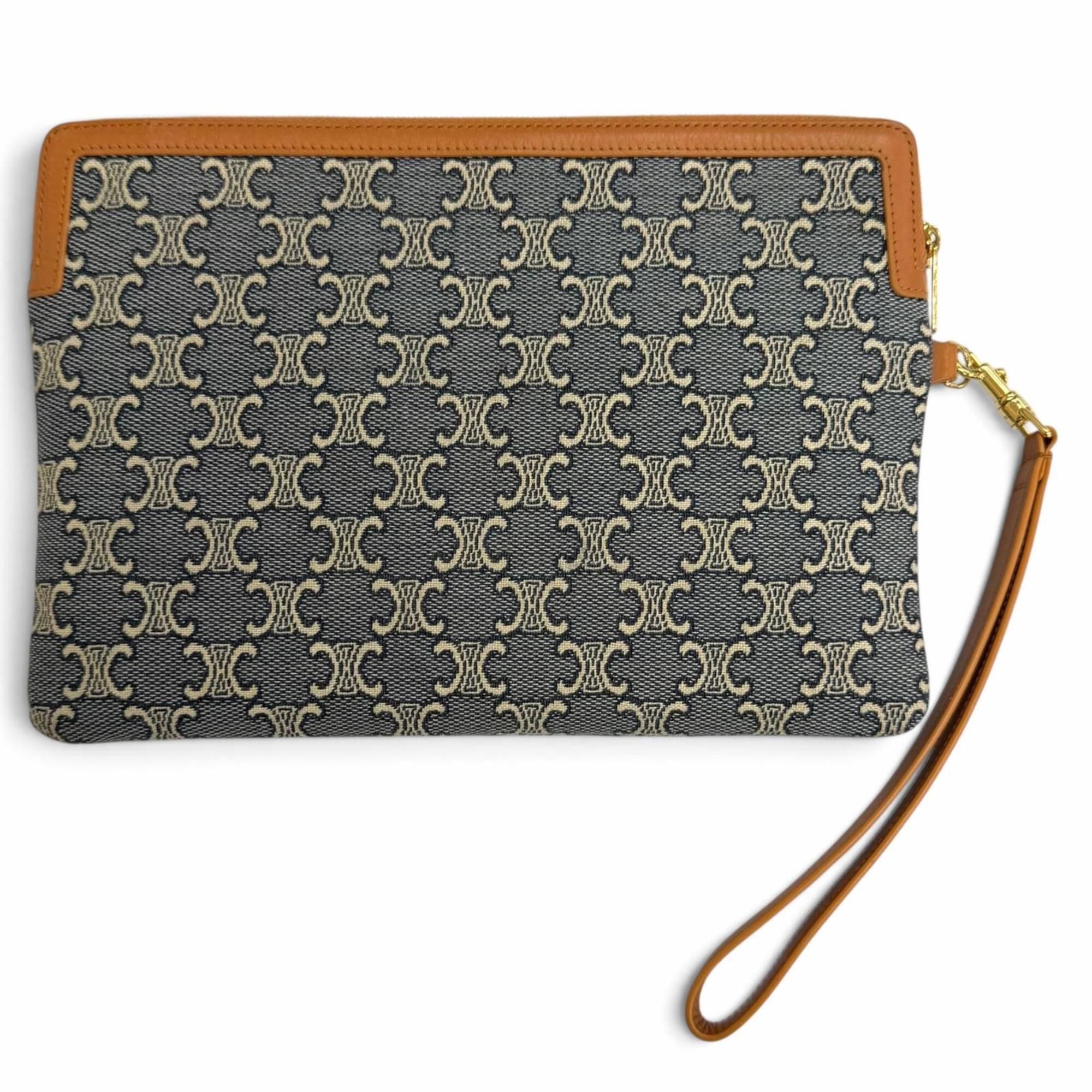 Canvas Leather Clutch Bag Pouch (Pre-Owned) - Celine - Modalova