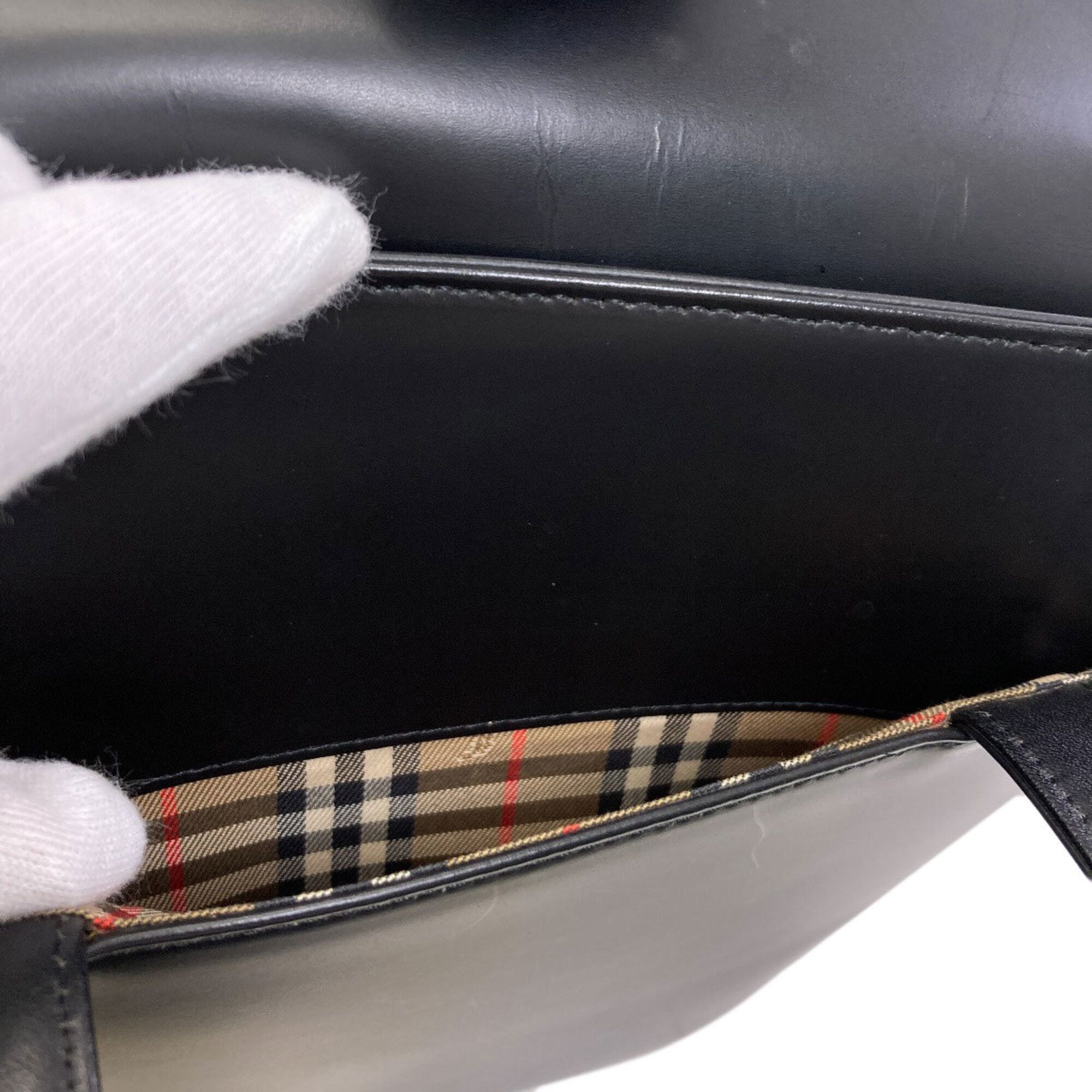 Leather Handbag (Pre-Owned) - Burberry - Modalova