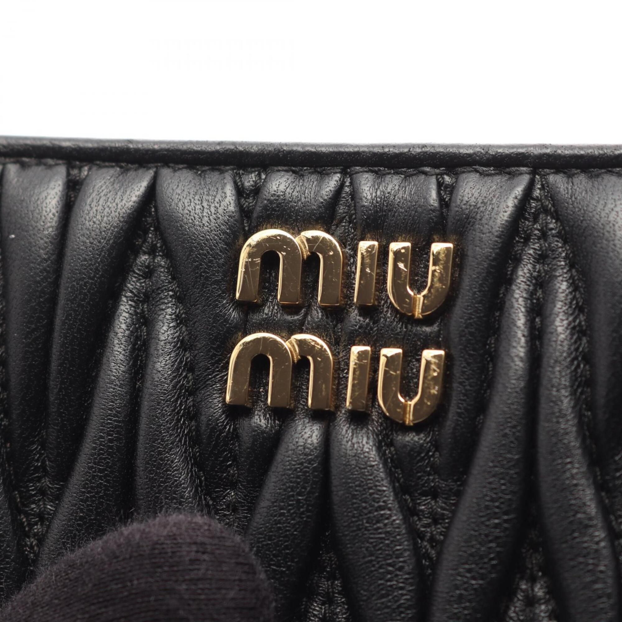 Matelasse Leather Wallet (Bi-Fold) (Pre-Owned) - Miu Miu - Modalova