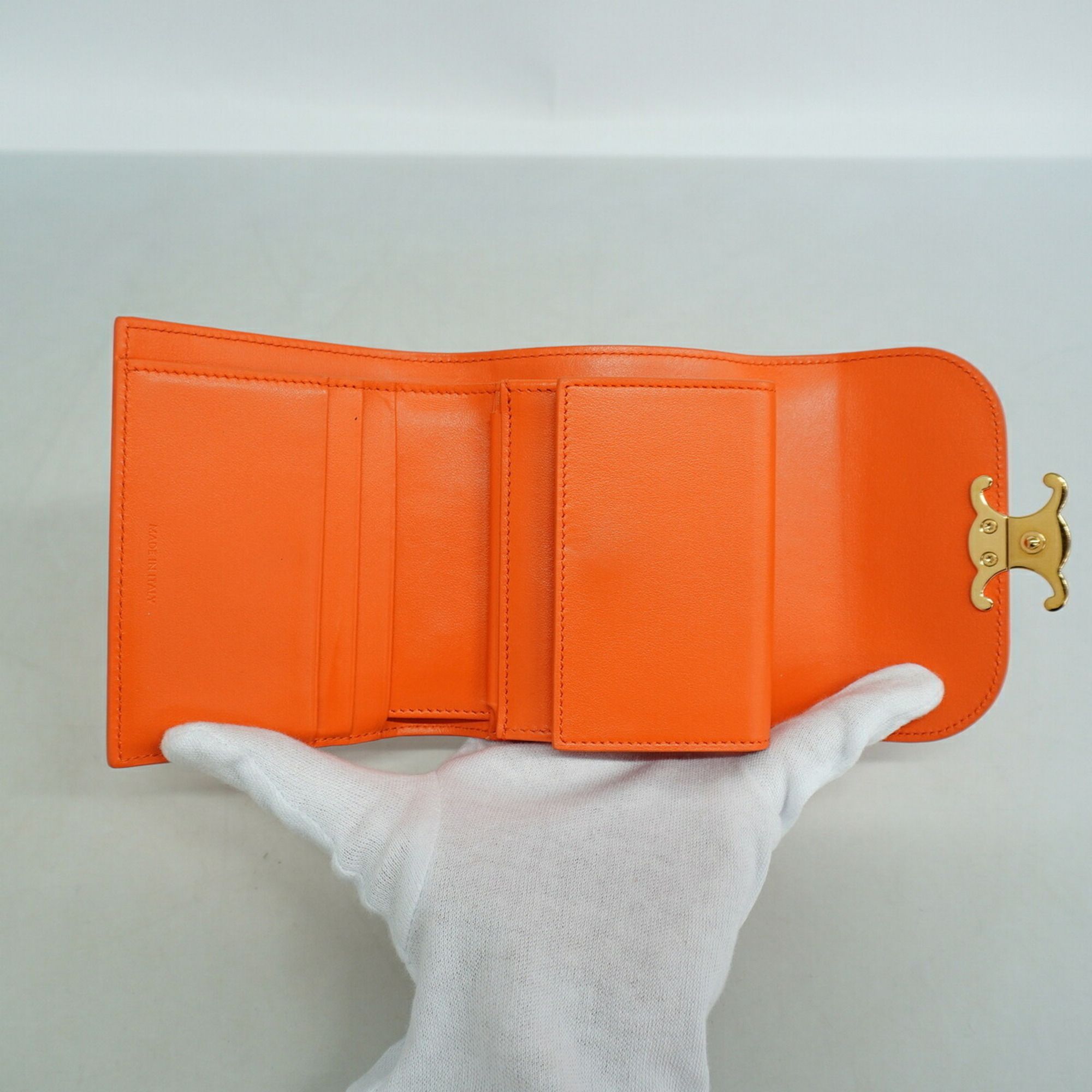 Leather Wallet (Tri-Fold) (Pre-Owned) - Celine - Modalova