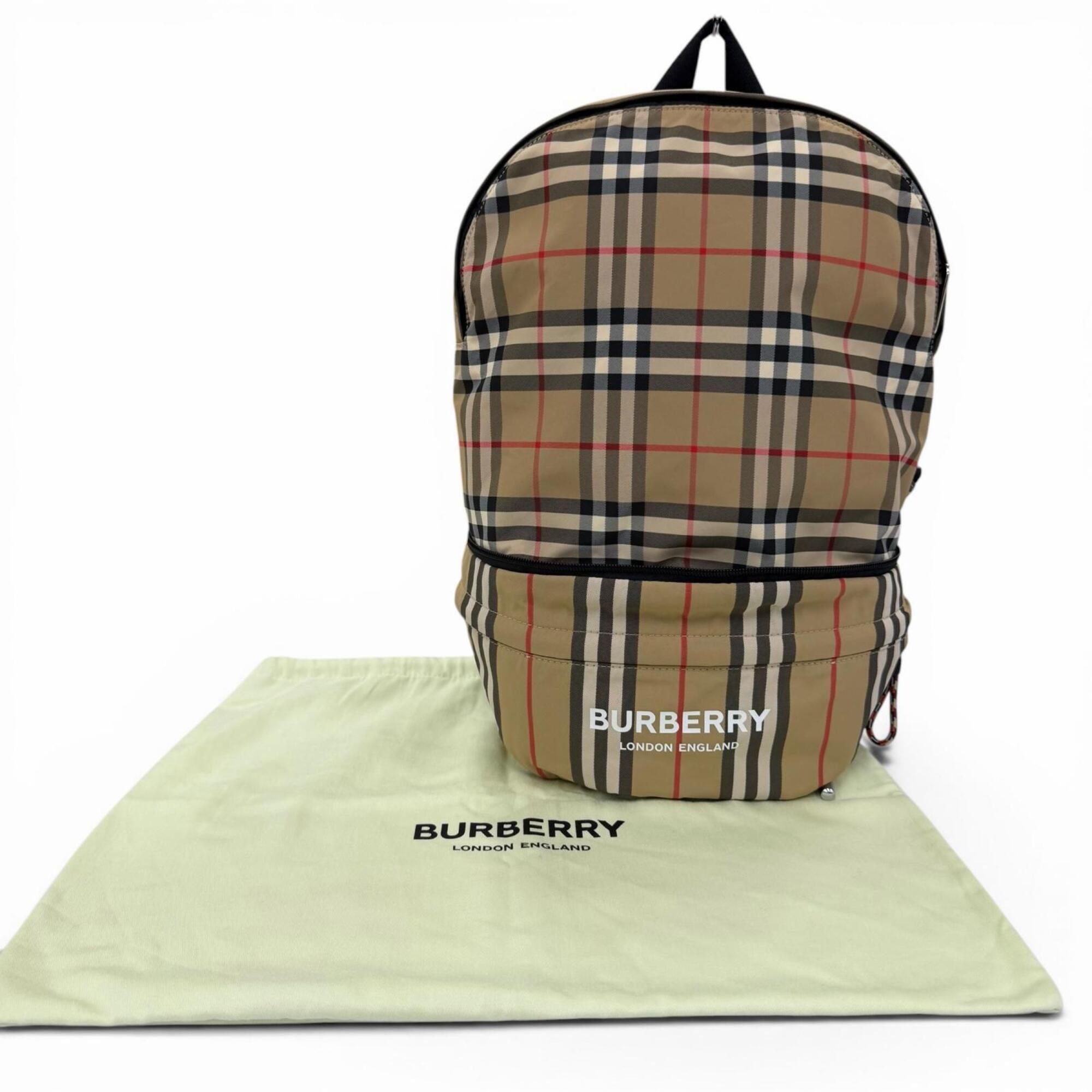Nylon Leather Backpack Sling Bag (Pre-Owned) - Burberry - Modalova