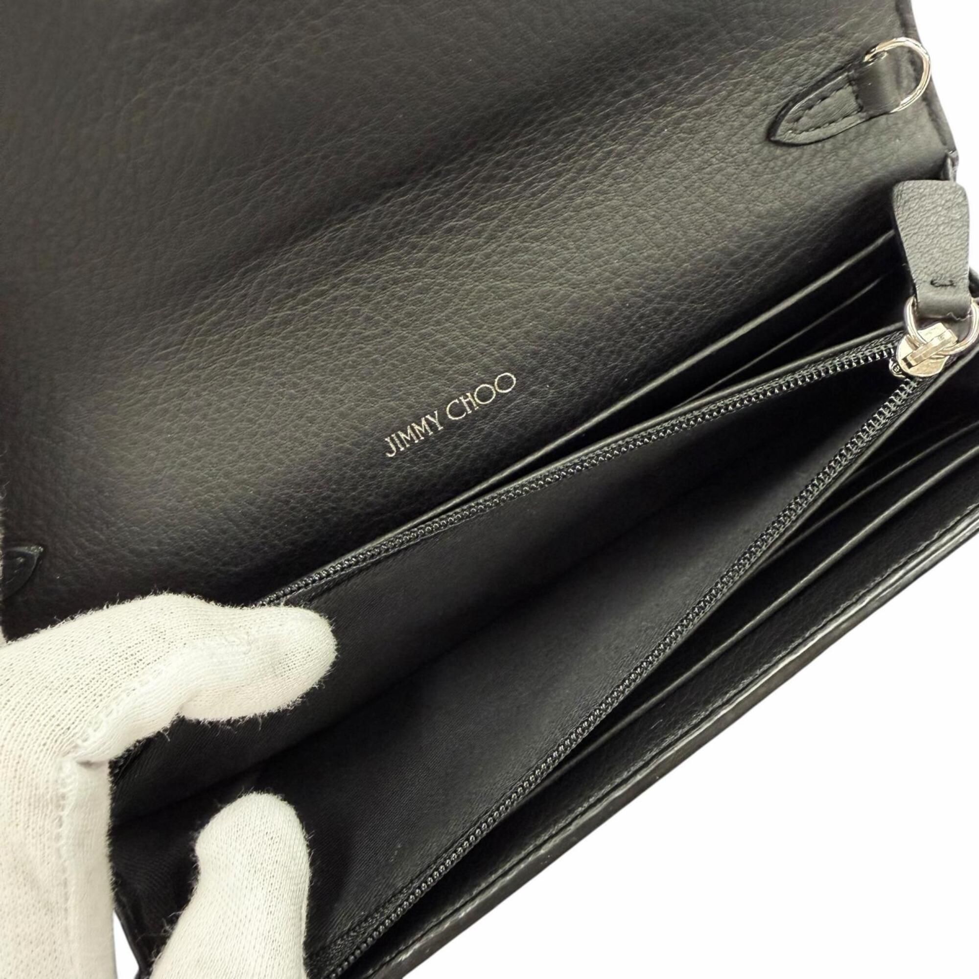 Leather Chain/Shoulder Wallet (Pre-Owned) - Jimmy Choo - Modalova