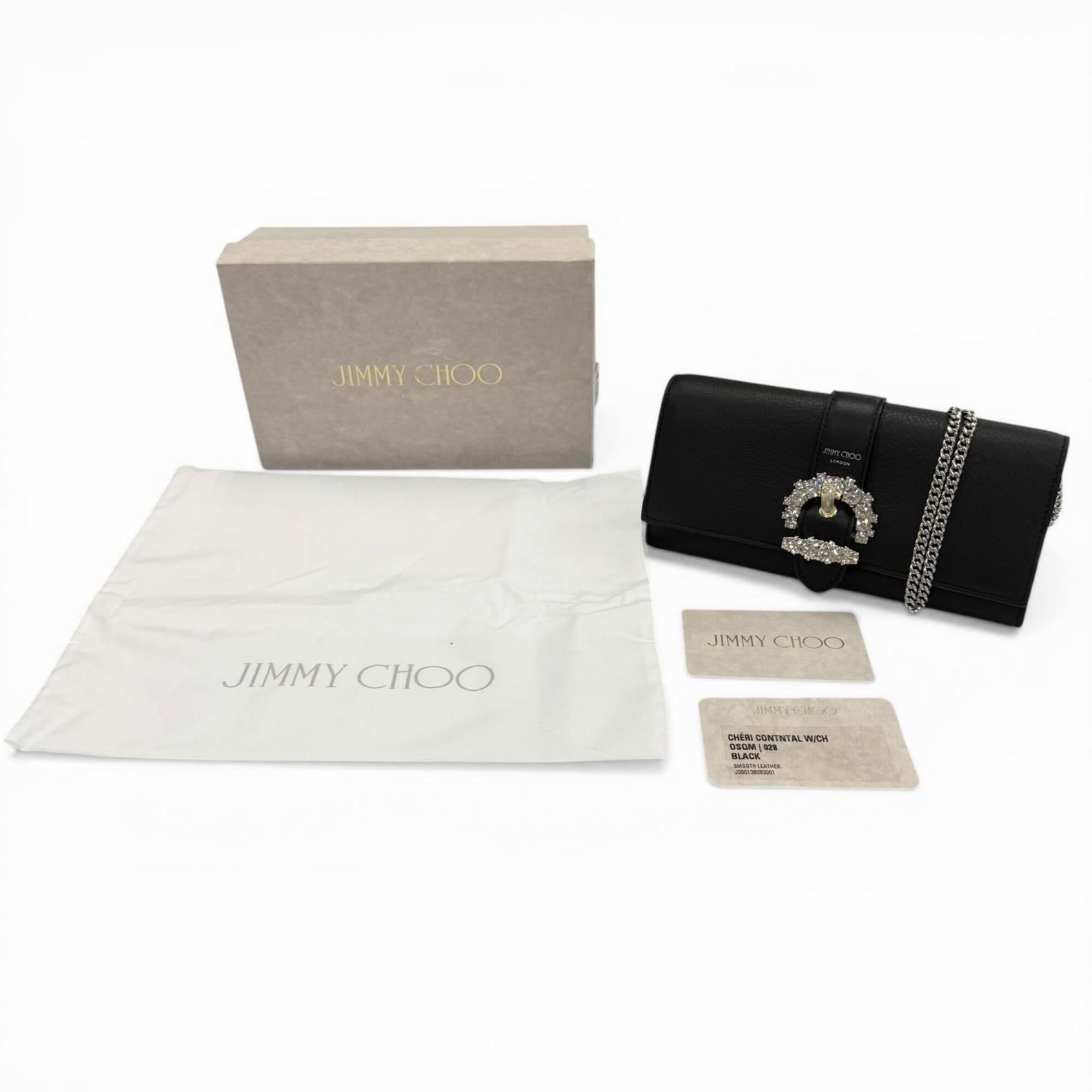 Leather Chain/Shoulder Wallet (Pre-Owned) - Jimmy Choo - Modalova