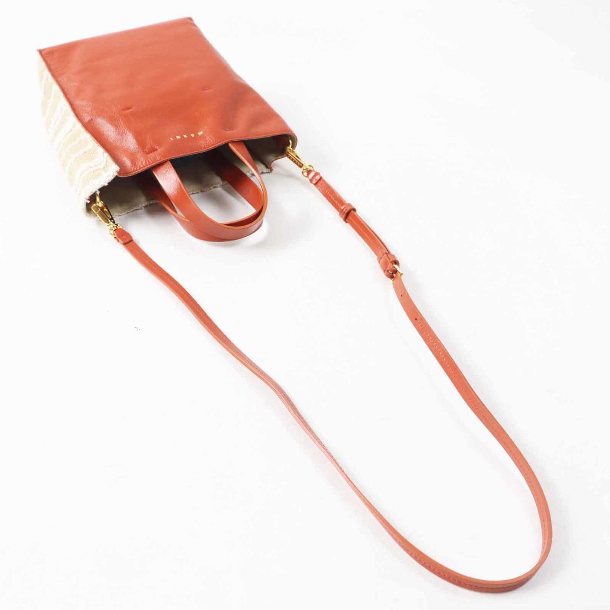 Canvas Leather Shoulder Bag (Pre-Owned) - Marni - Modalova