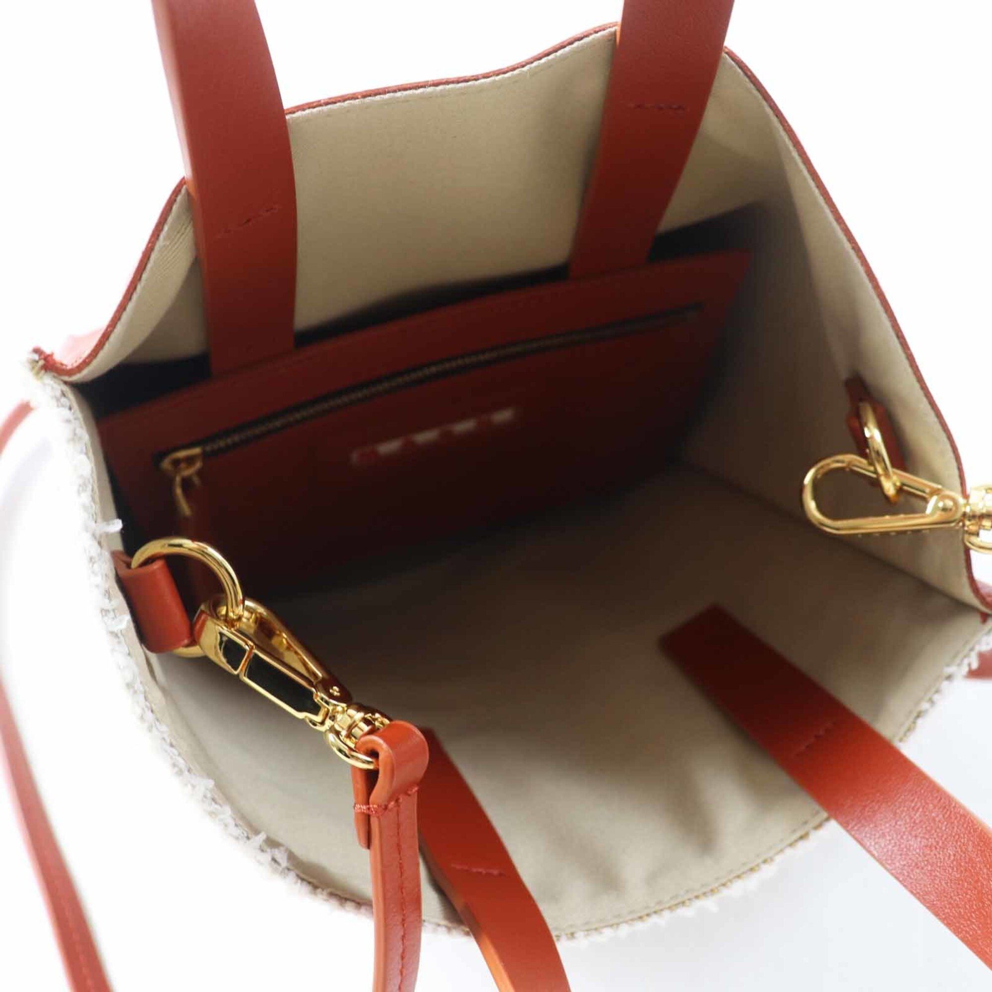 Canvas Leather Shoulder Bag (Pre-Owned) - Marni - Modalova