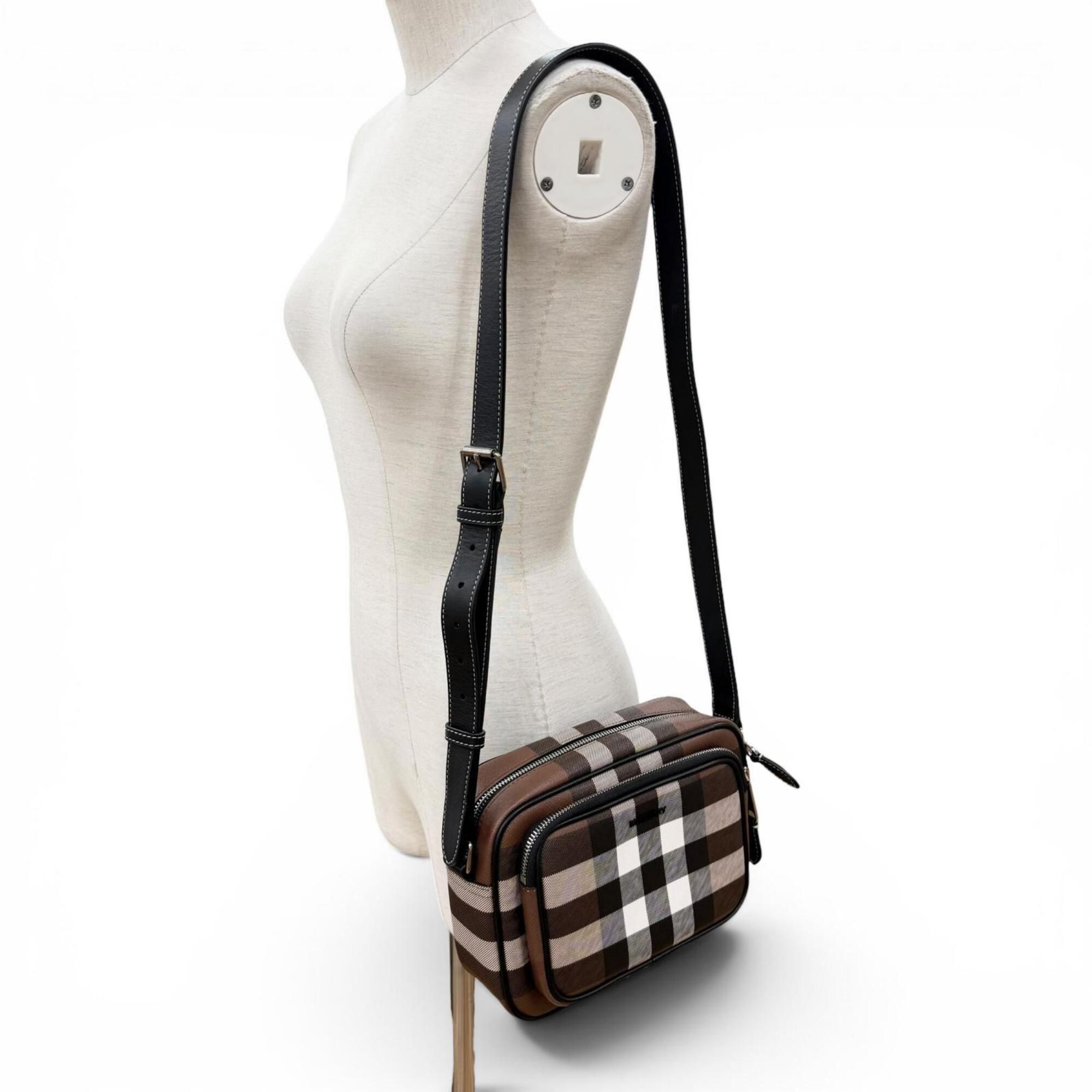 Elastane Cotton Leather Polyester Shoulder Bag (Pre-Owned) - Burberry - Modalova