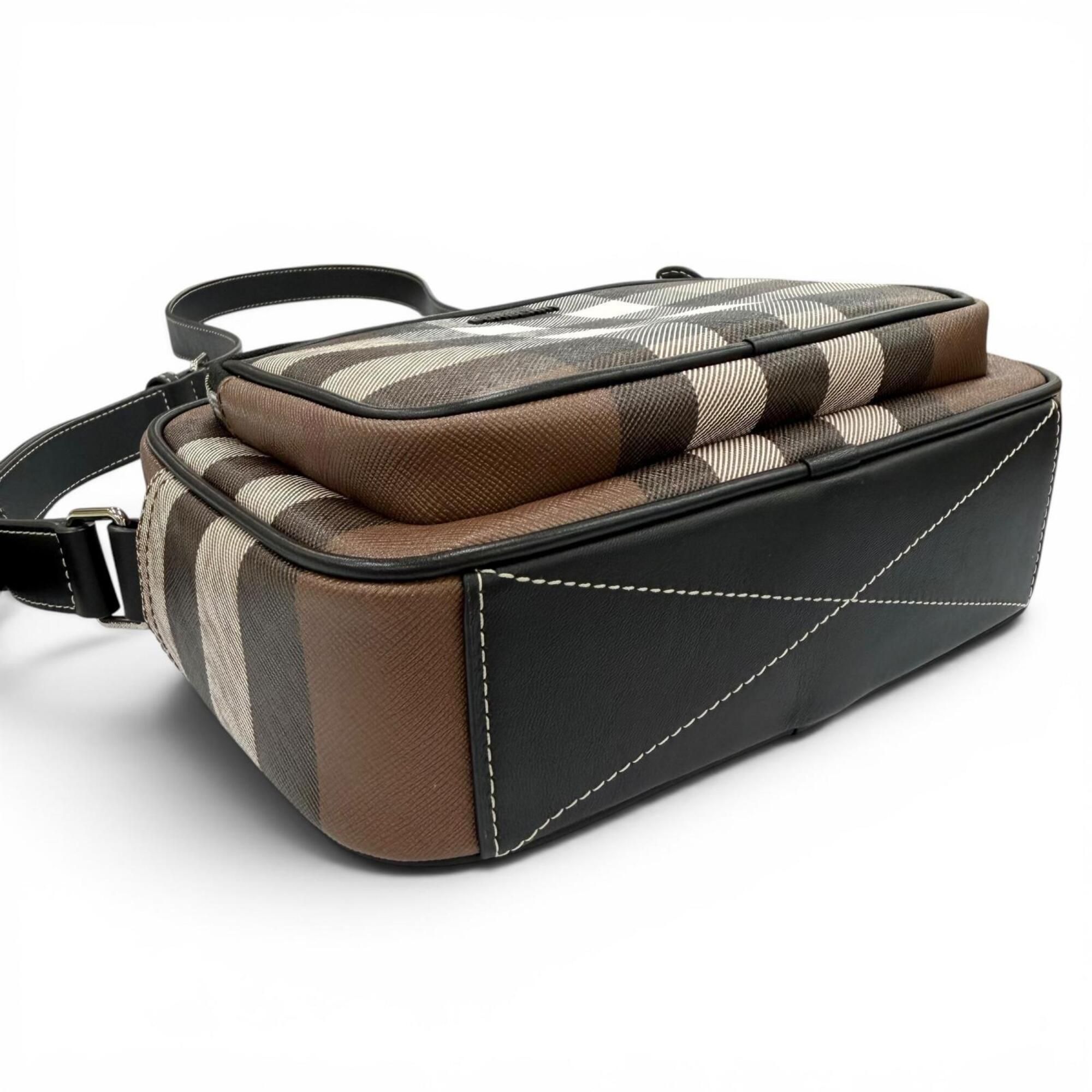 Elastane Cotton Leather Polyester Shoulder Bag (Pre-Owned) - Burberry - Modalova