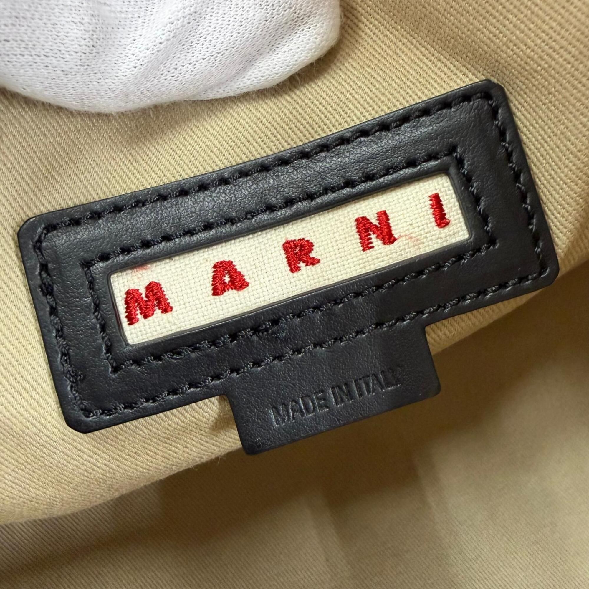 Polyester Leather Brass Cotton Handbag (Pre-Owned) - Marni - Modalova