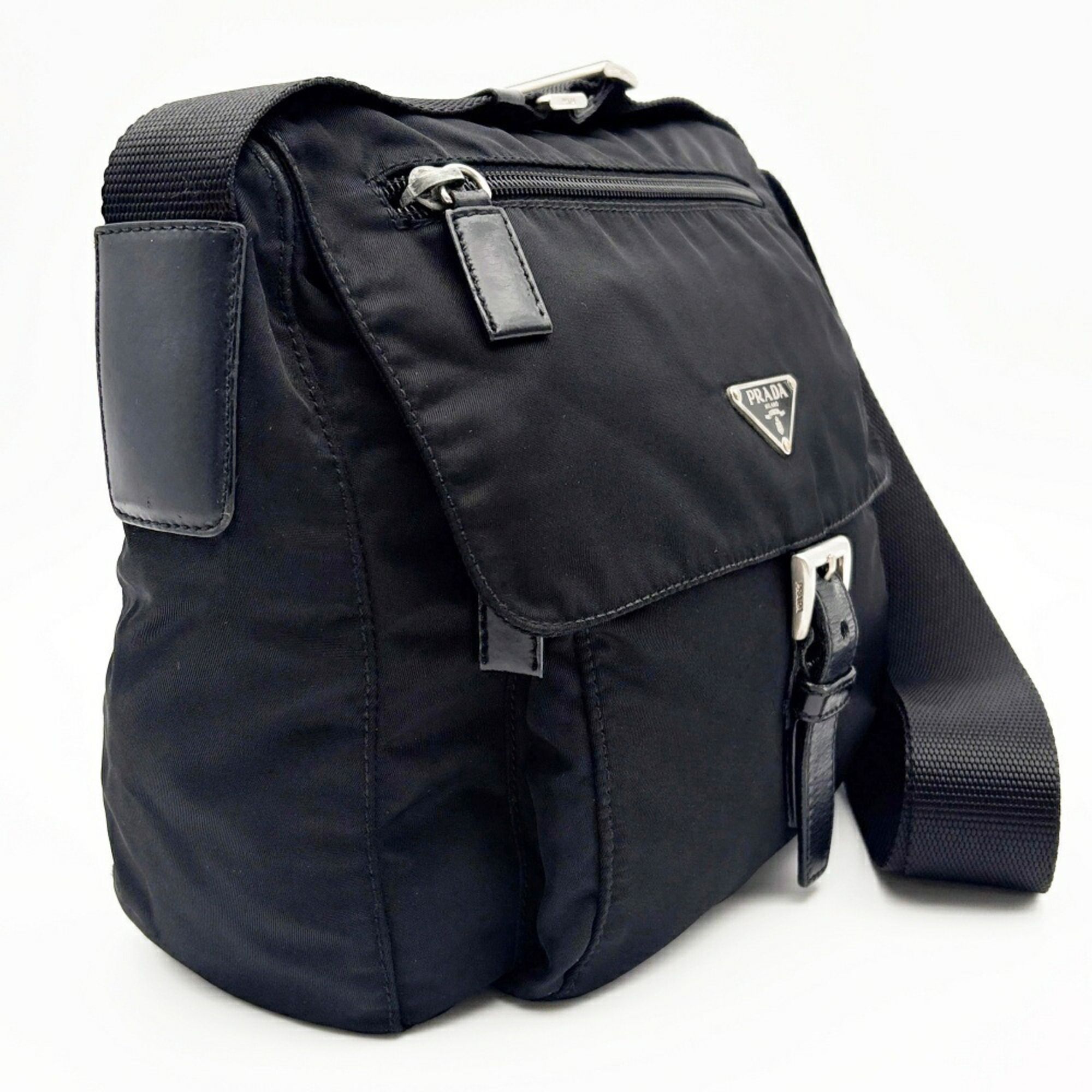 Nylon Leather Shoulder Bag (Pre-Owned) - Prada - Modalova