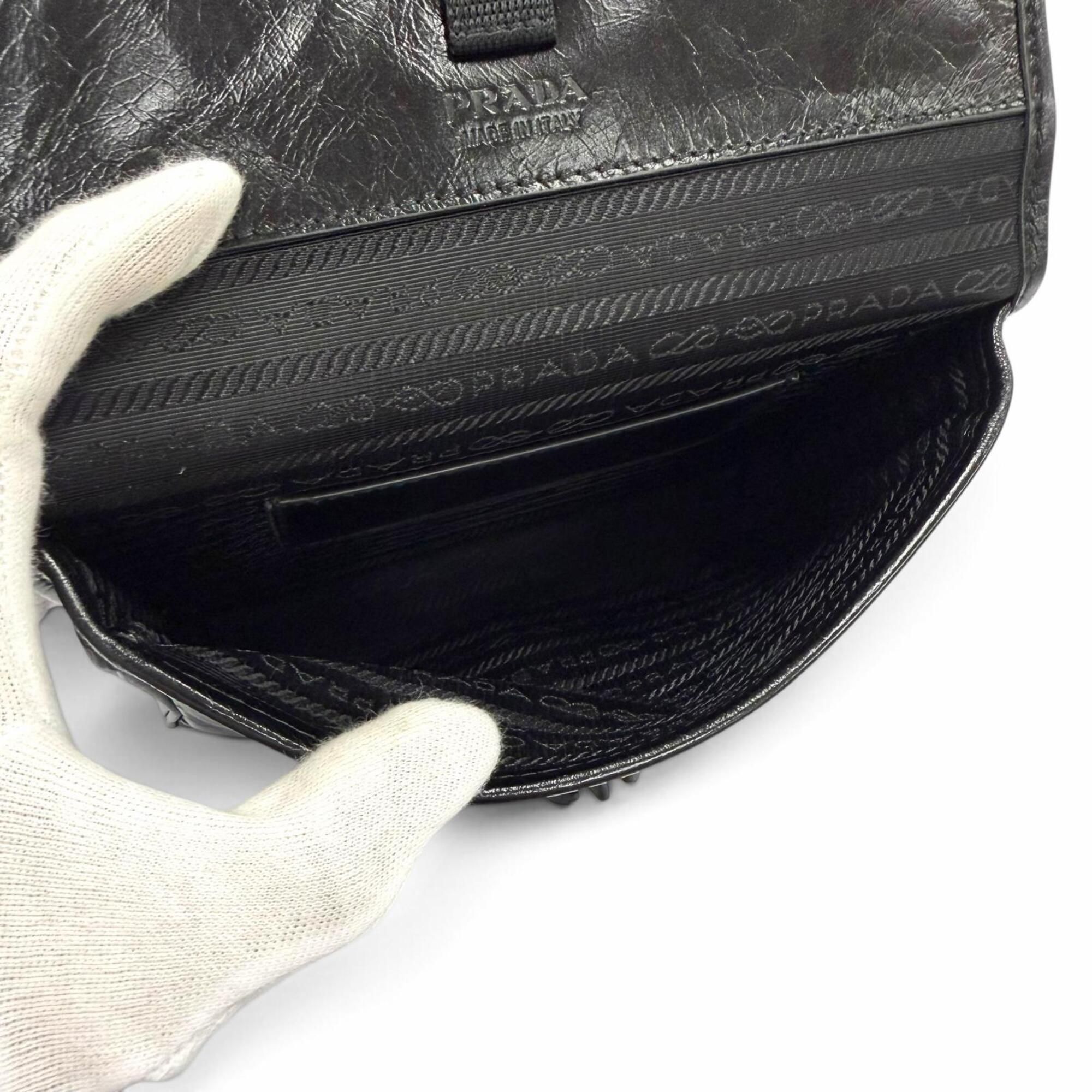 Leather Shoulder Bag (Pre-Owned) - Prada - Modalova