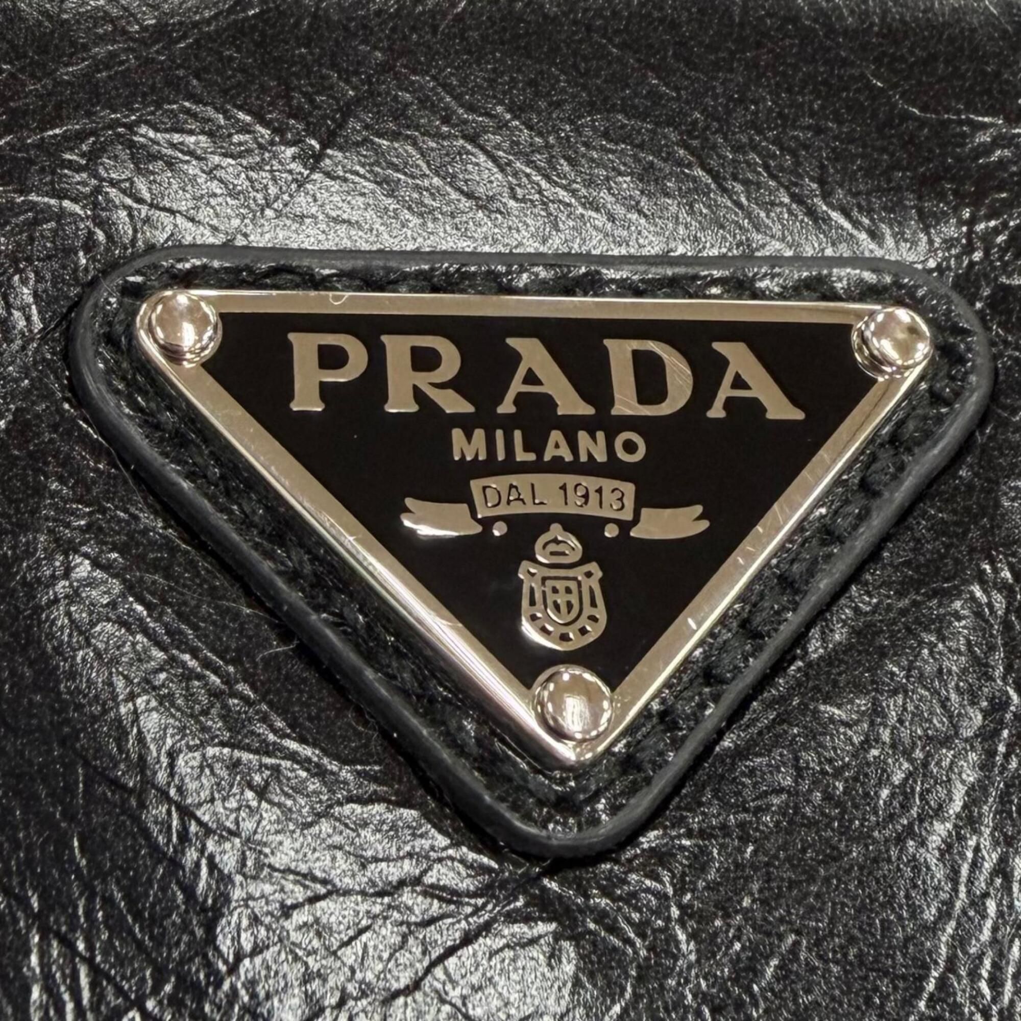 Leather Shoulder Bag (Pre-Owned) - Prada - Modalova
