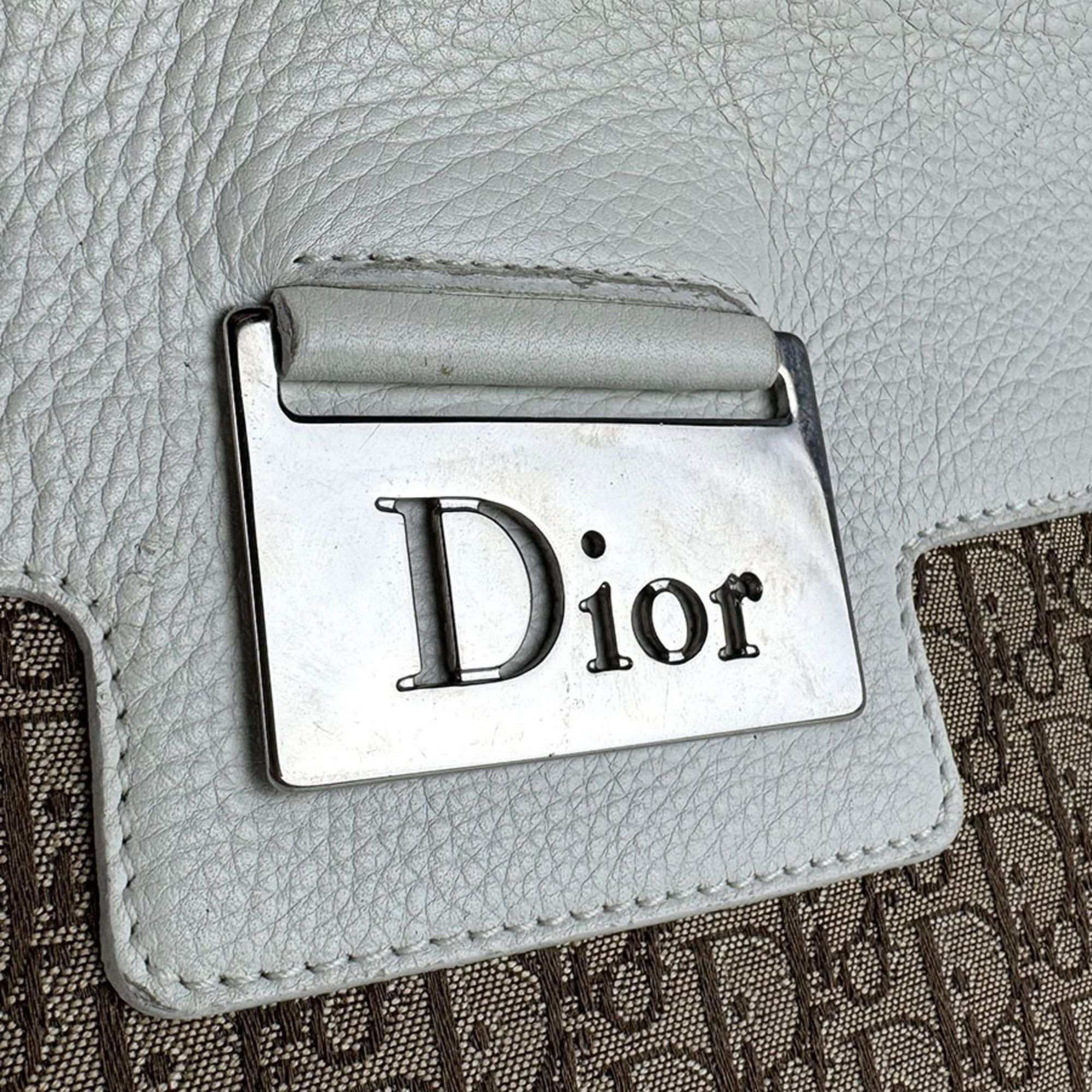 Canvas Leather Shoulder Bag (Pre-Owned) - Christian Dior - Modalova