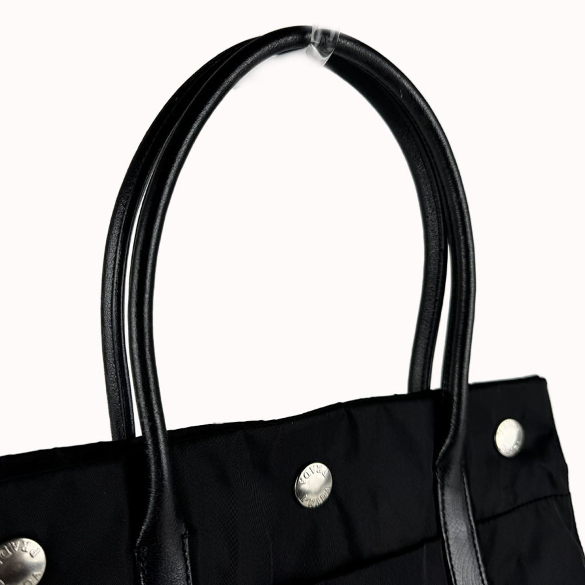 Nylon Leather Handbag (Pre-Owned) - Prada - Modalova