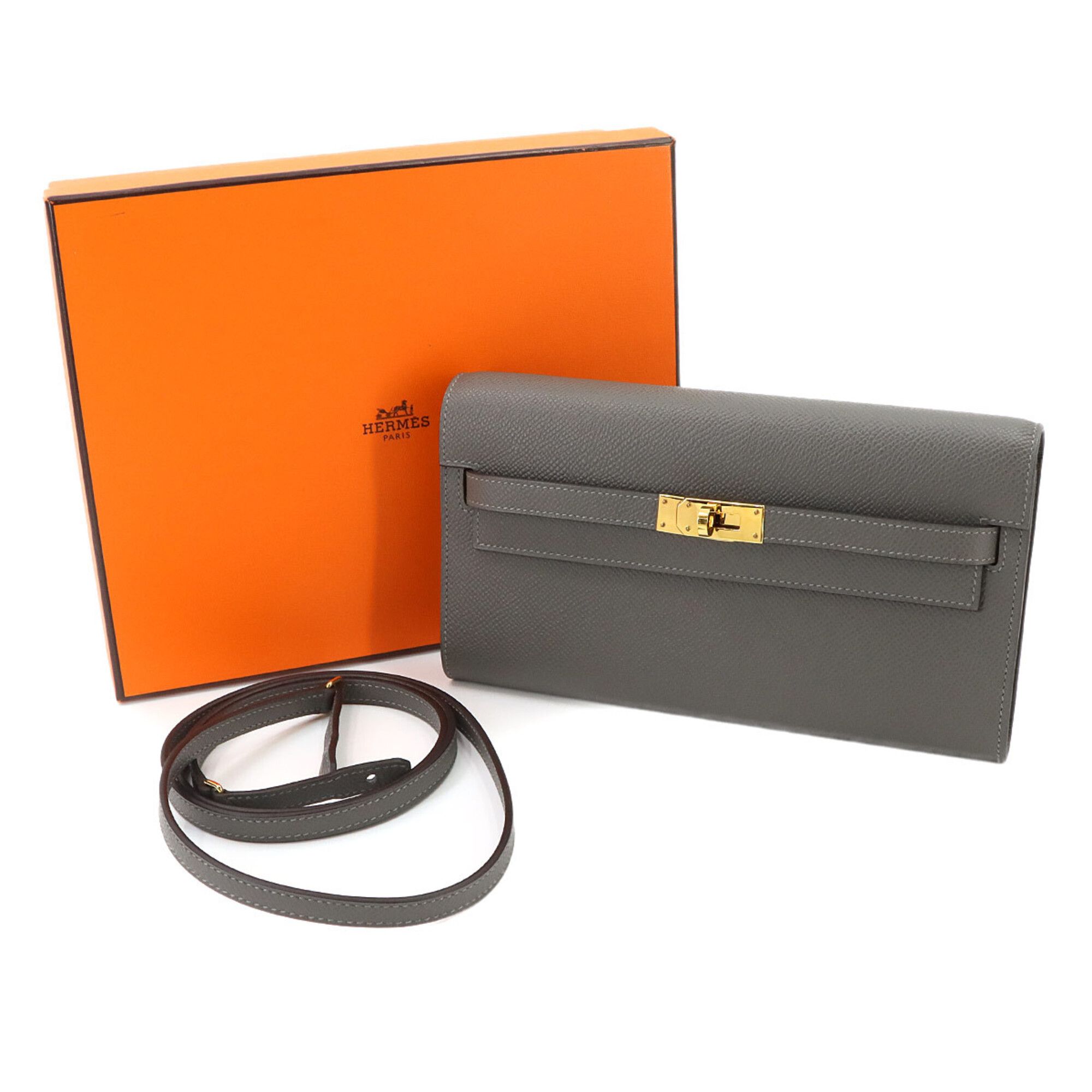 Epsom Leather Chain/Shoulder Wallet (Pre-Owned) - Hermes - Modalova