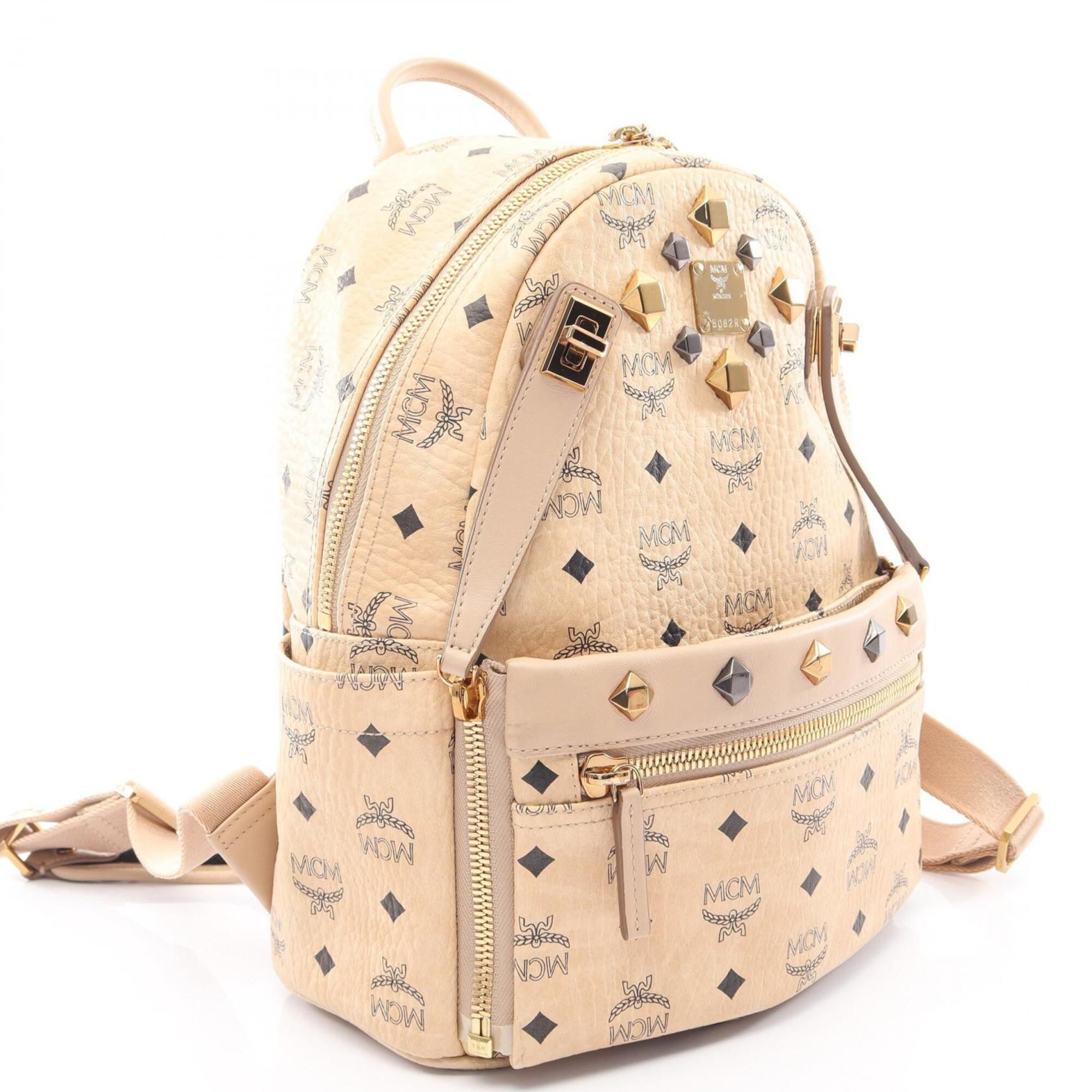 Coated Canvas Leather Backpack (Pre-Owned) - MCM - Modalova