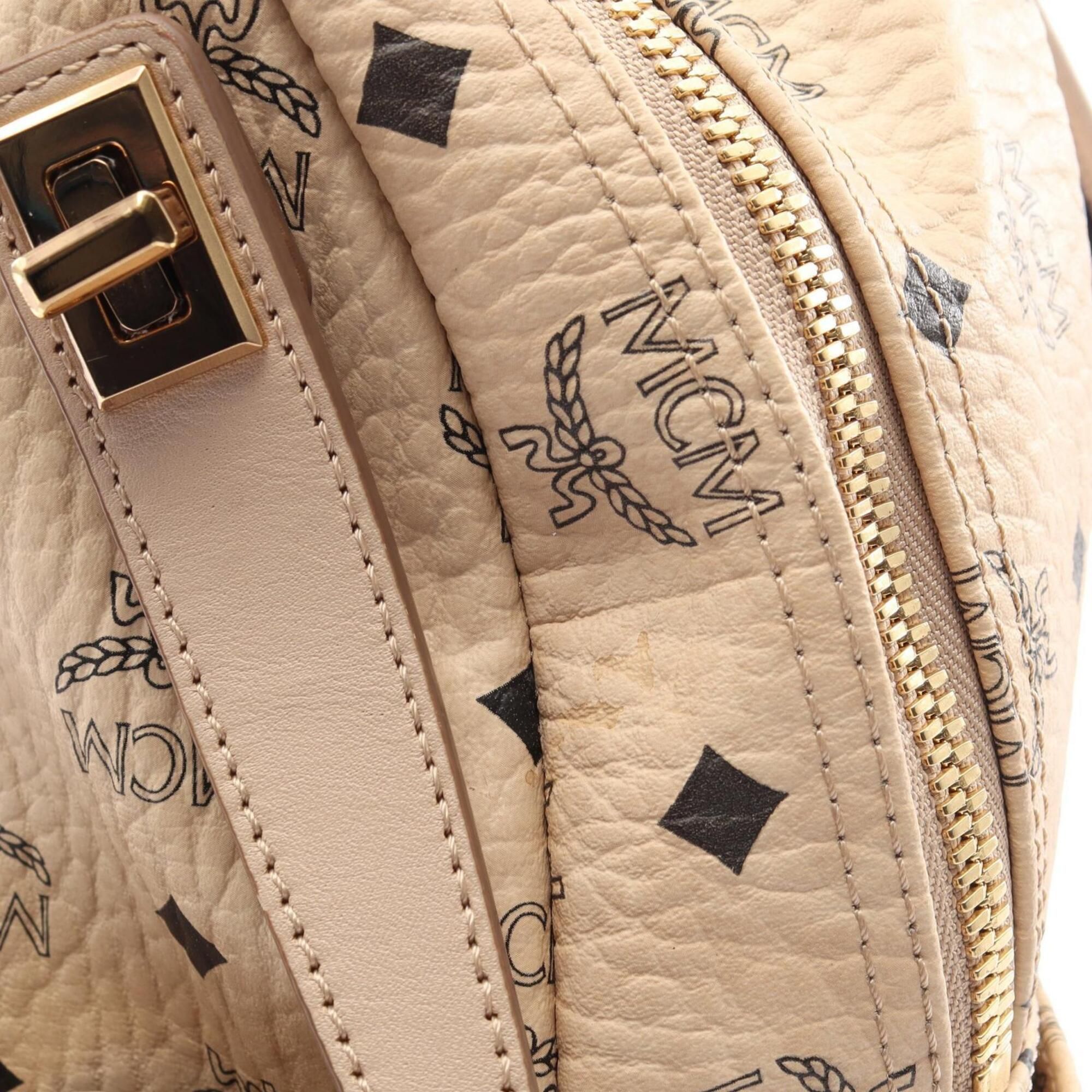 Coated Canvas Leather Backpack (Pre-Owned) - MCM - Modalova