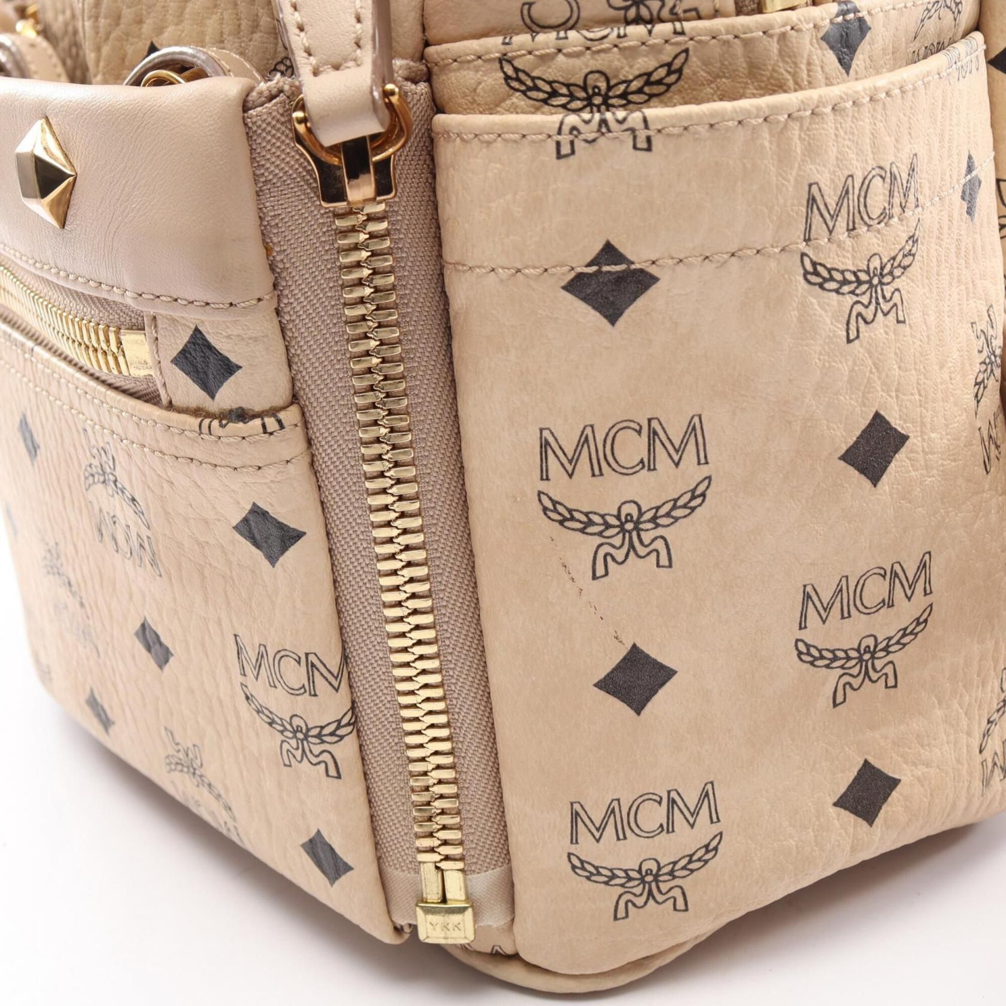 Coated Canvas Leather Backpack (Pre-Owned) - MCM - Modalova