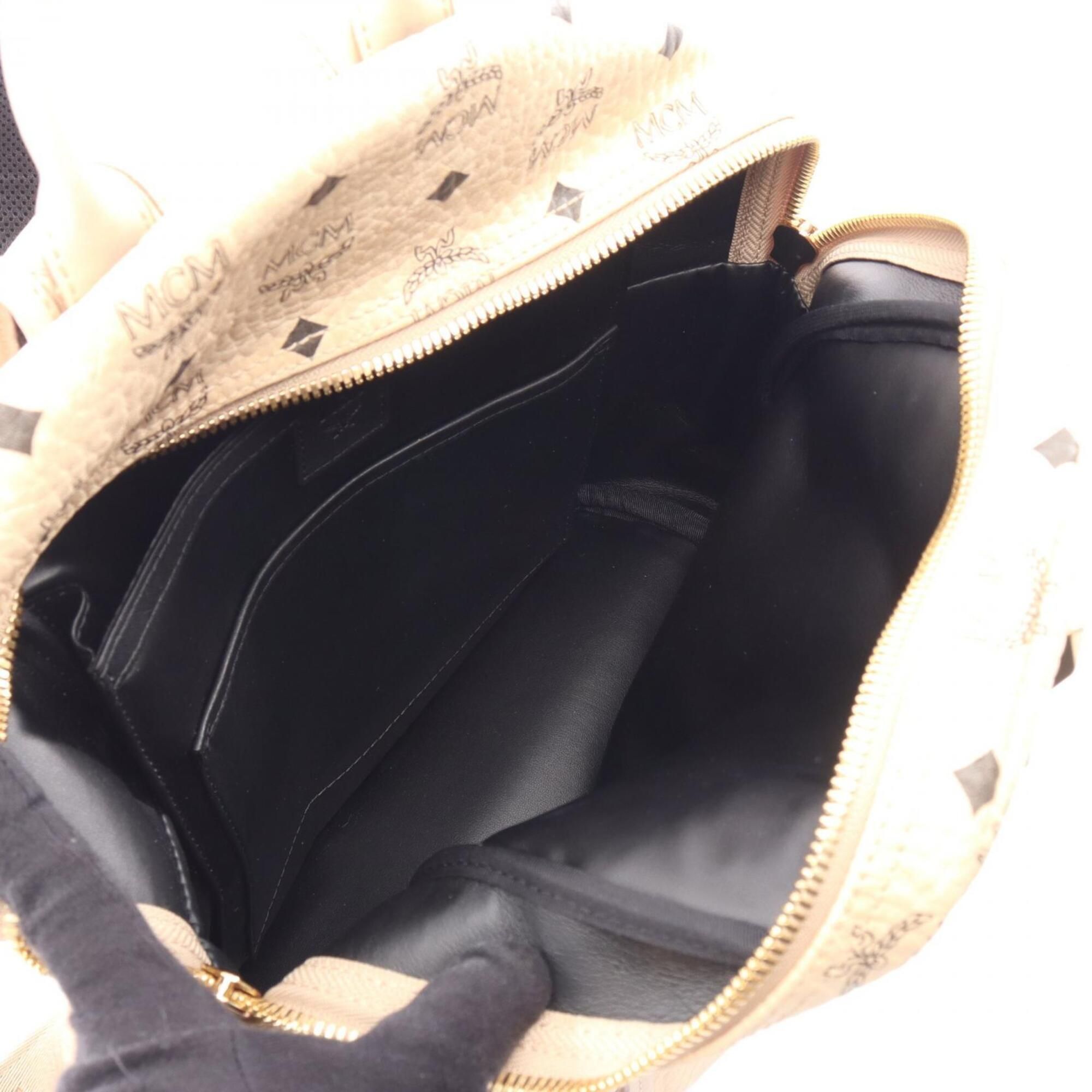 Coated Canvas Leather Backpack (Pre-Owned) - MCM - Modalova