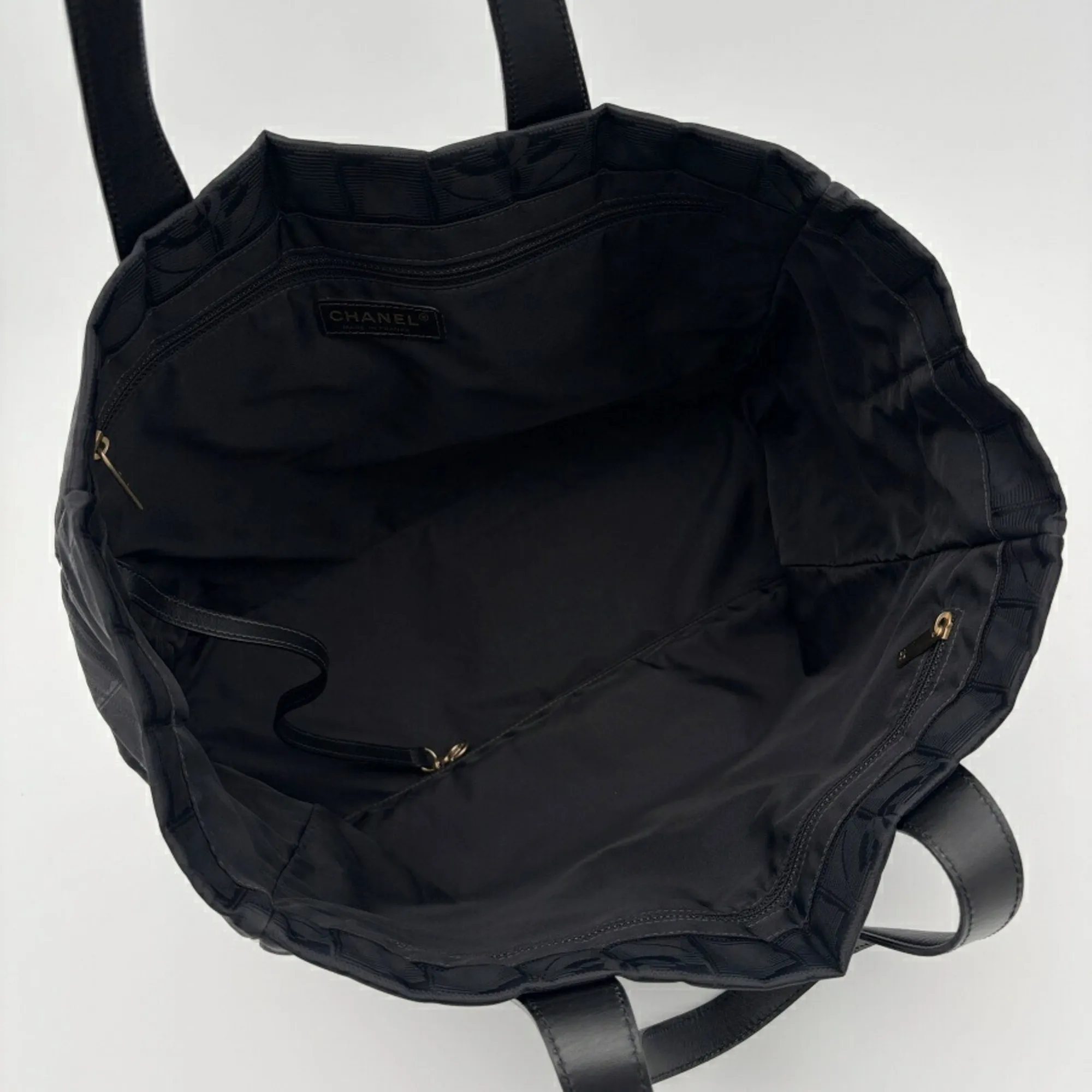 Nylon Jacquard Leather Tote Bag (Pre-Owned) - Chanel - Modalova