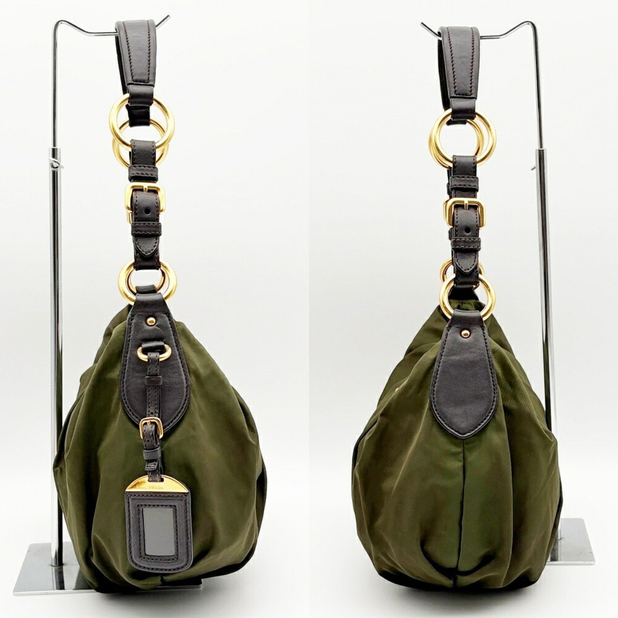 Nylon Leather Shoulder Bag (Pre-Owned) - Prada - Modalova