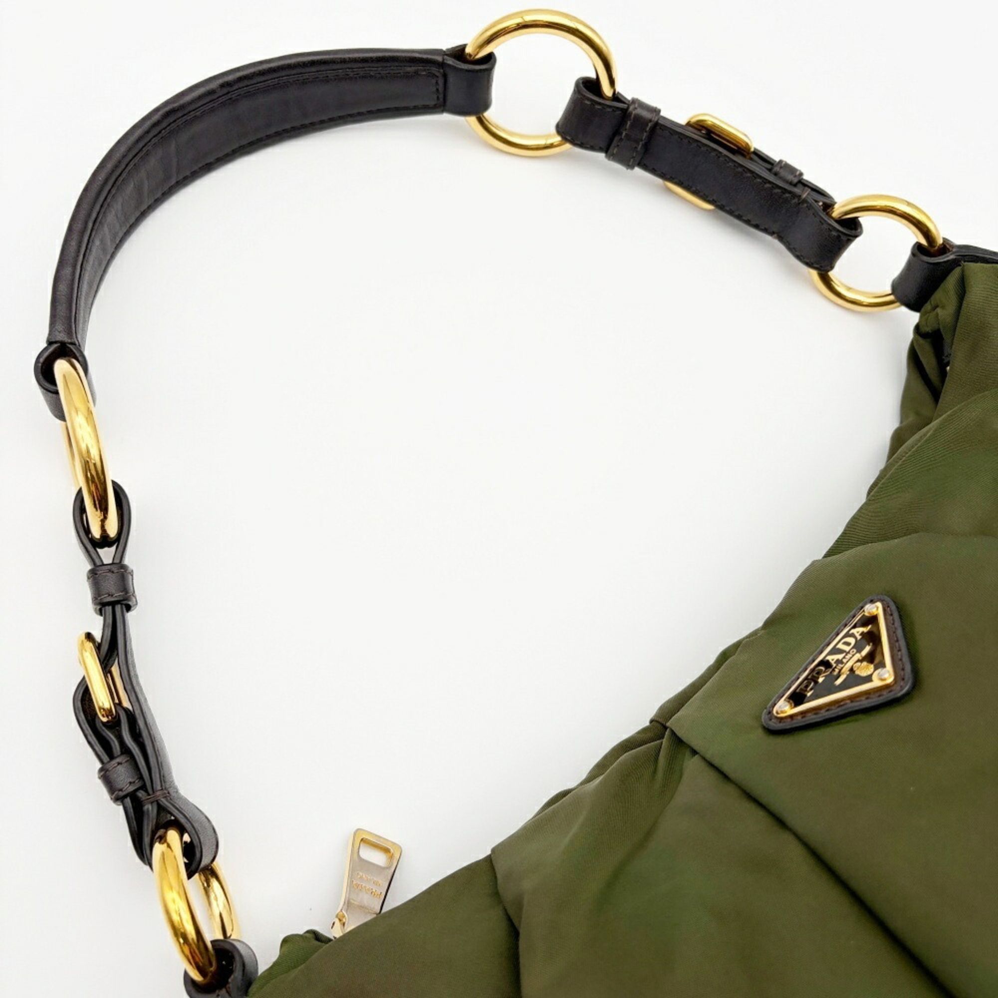 Nylon Leather Shoulder Bag (Pre-Owned) - Prada - Modalova