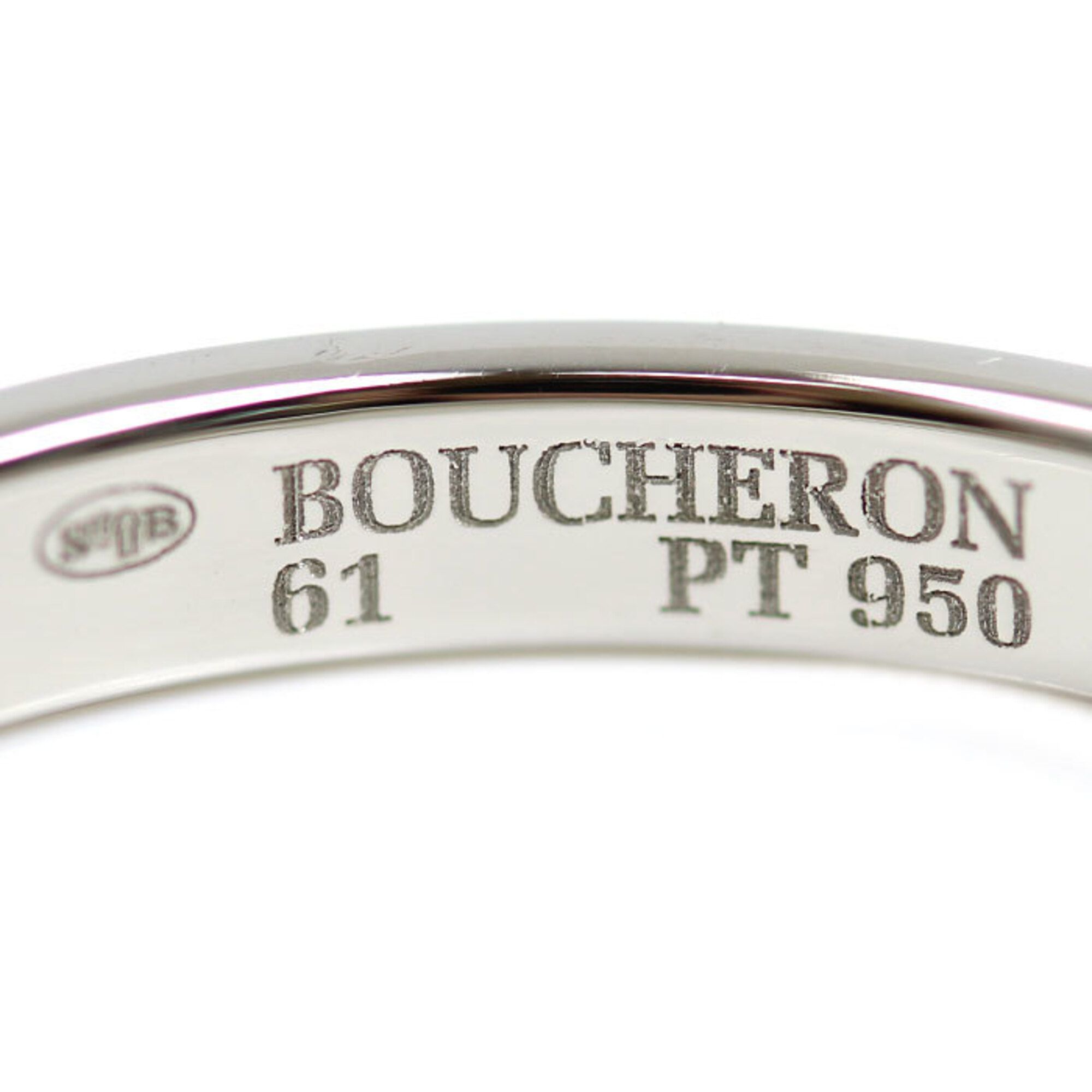 Platinum 950 Band Ring (Pre-Owned) - Boucheron - Modalova