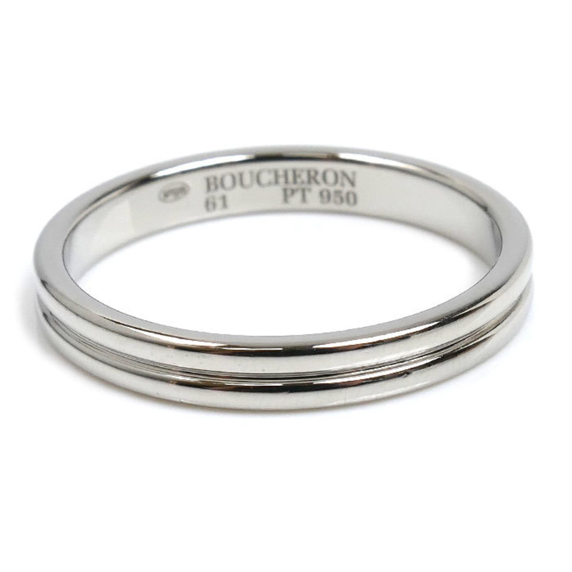 Platinum 950 Band Ring (Pre-Owned) - Boucheron - Modalova