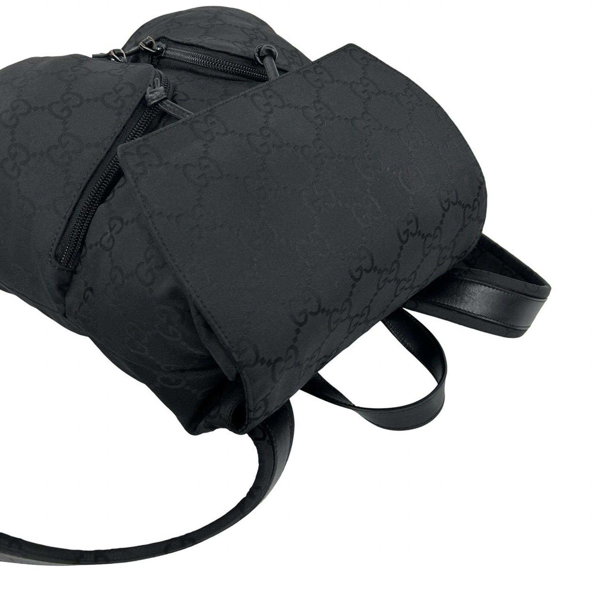 Nylon Leather Backpack (Pre-Owned) - Gucci - Modalova