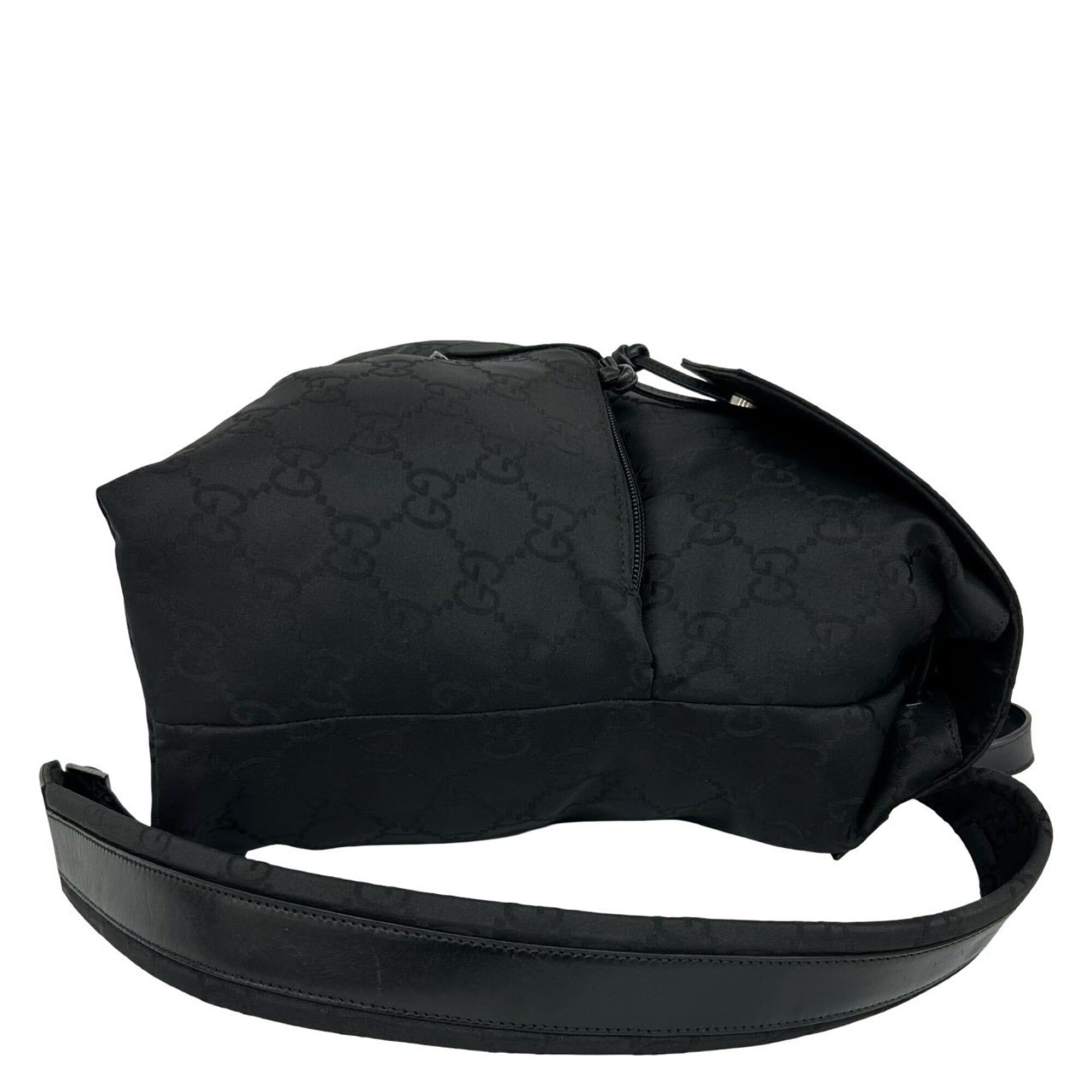 Nylon Leather Backpack (Pre-Owned) - Gucci - Modalova