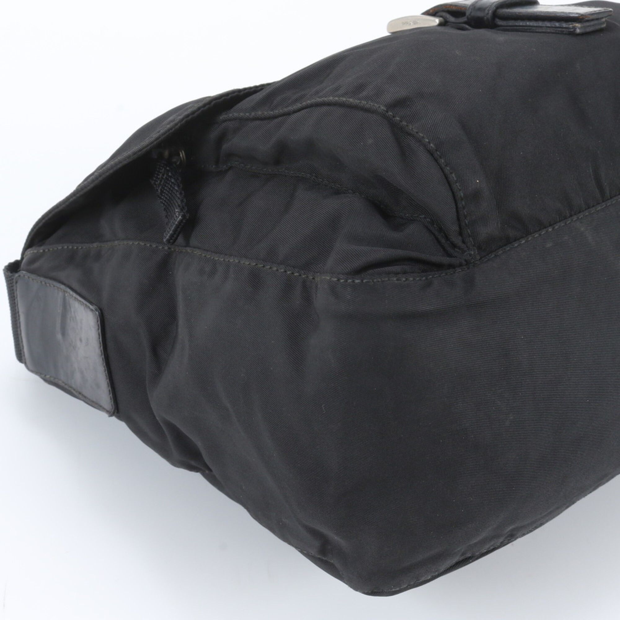 Leather Nylon Messenger Bag Shoulder Bag (Pre-Owned) - Prada - Modalova