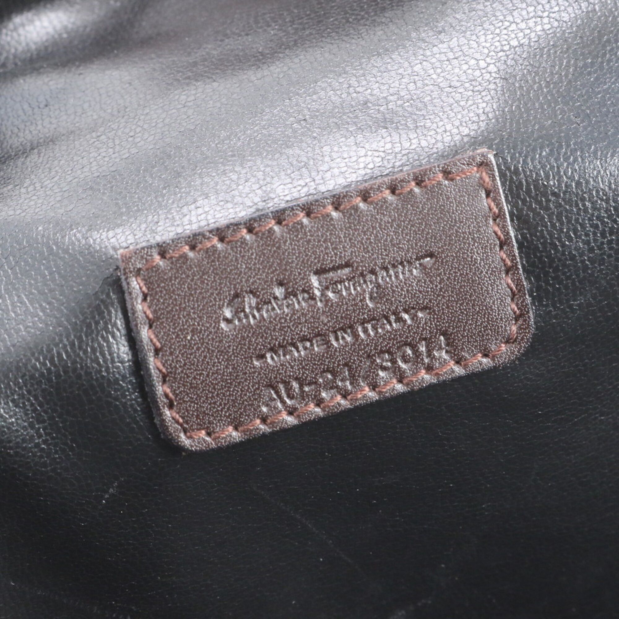Leather Canvas Backpack Shoulder Bag (Pre-Owned) - Salvatore Ferragamo - Modalova