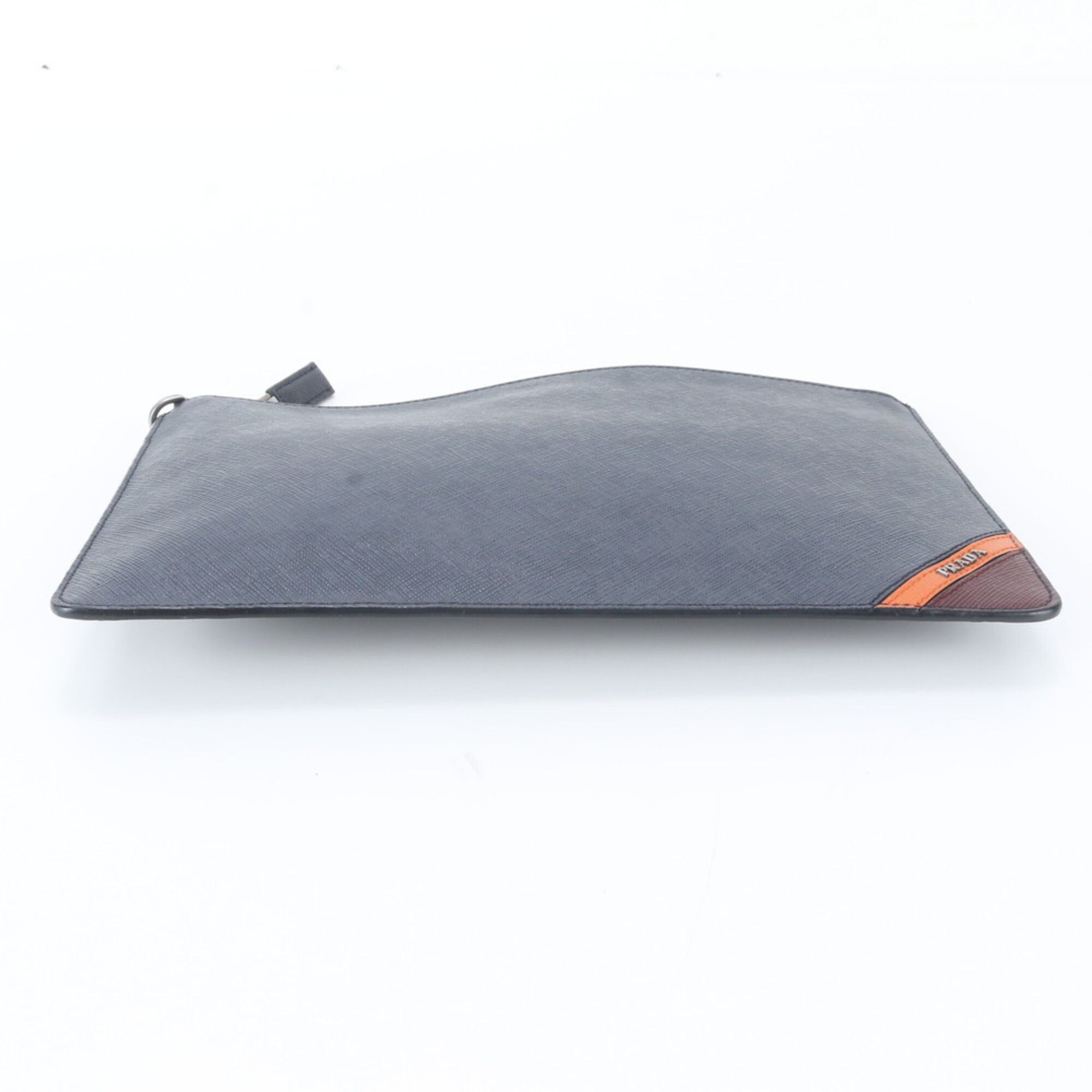 Leather Clutch Bag (Pre-Owned) - Prada - Modalova