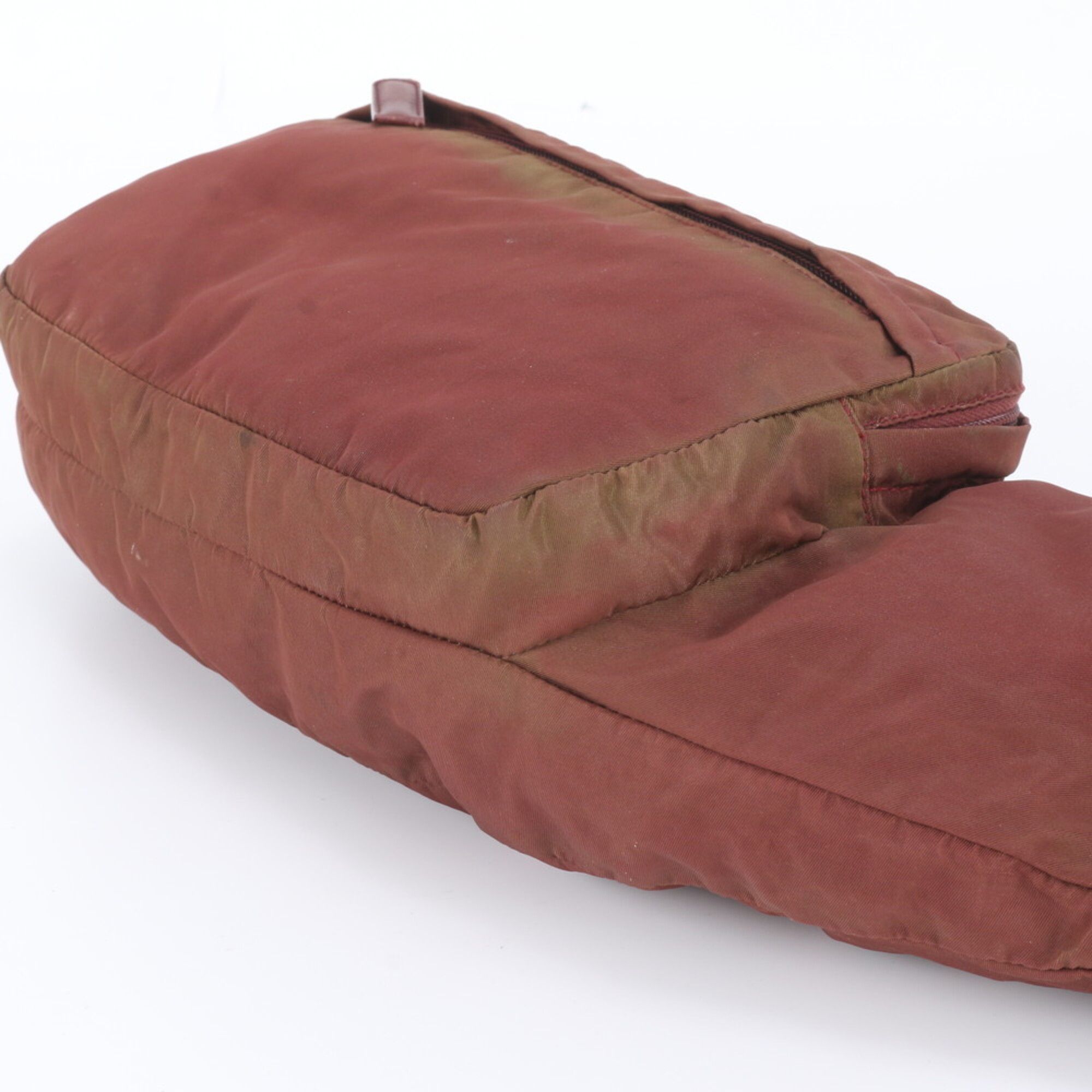 Leather Nylon Pouch Sling Bag (Pre-Owned) - Prada - Modalova