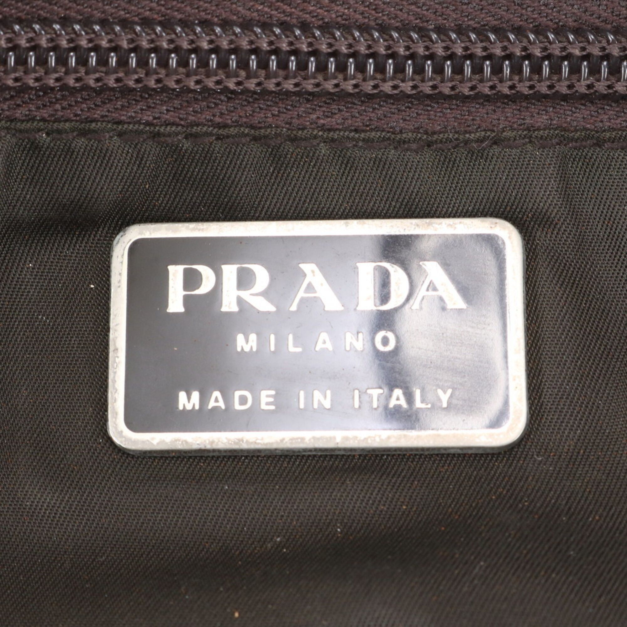 Leather Nylon Pouch Sling Bag (Pre-Owned) - Prada - Modalova