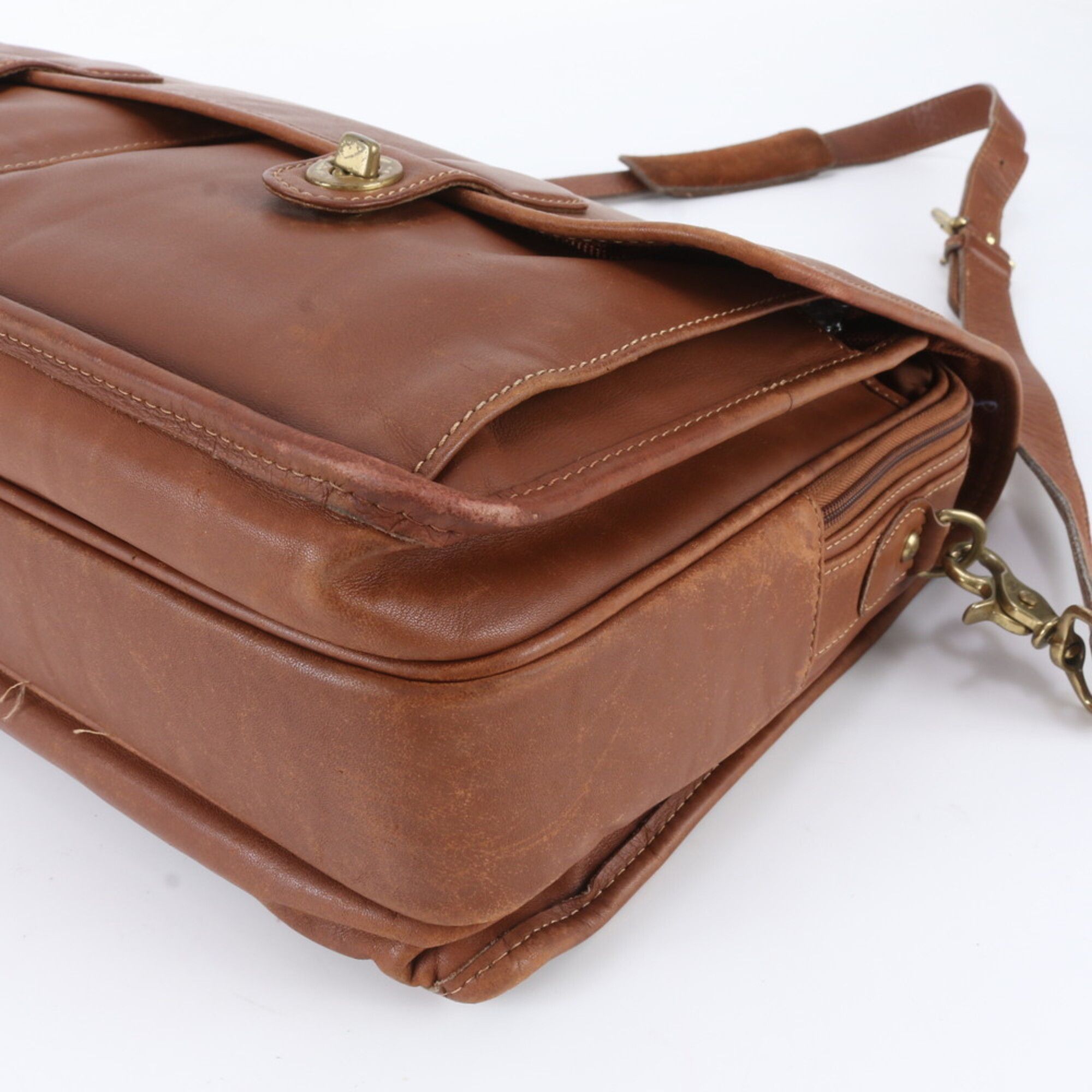 Leather Briefcase Shoulder Bag (Pre-Owned) - Coach - Modalova