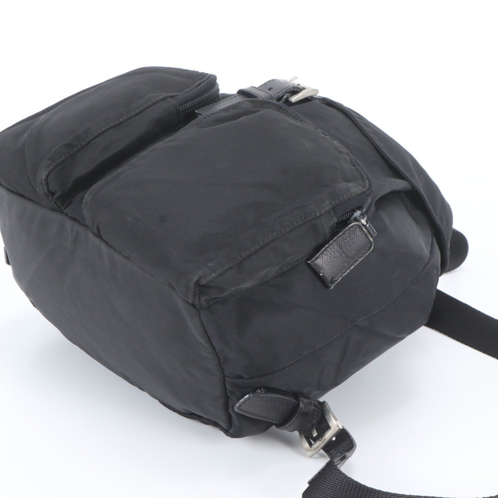 Leather Nylon Backpack (Pre-Owned) - Prada - Modalova