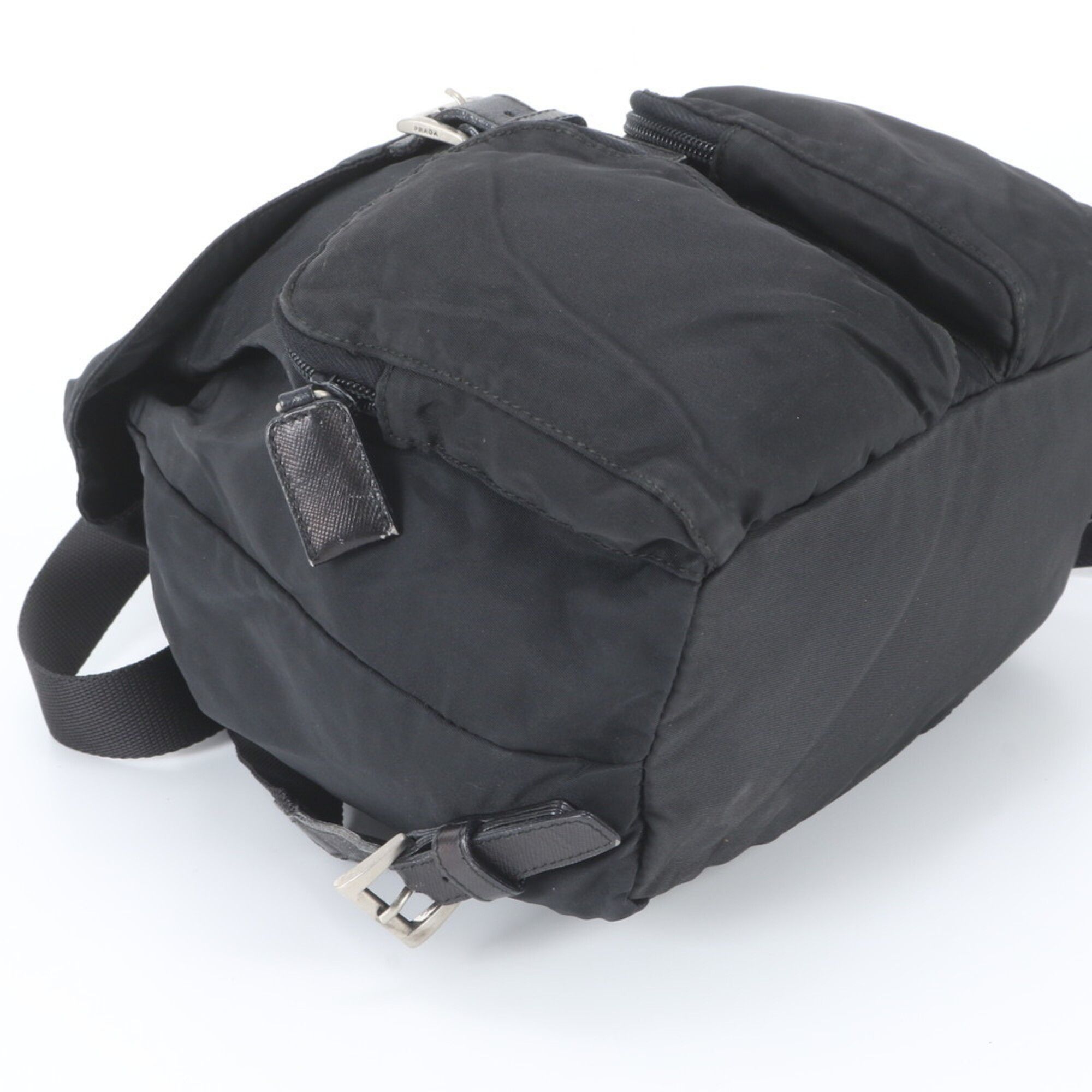 Leather Nylon Backpack (Pre-Owned) - Prada - Modalova
