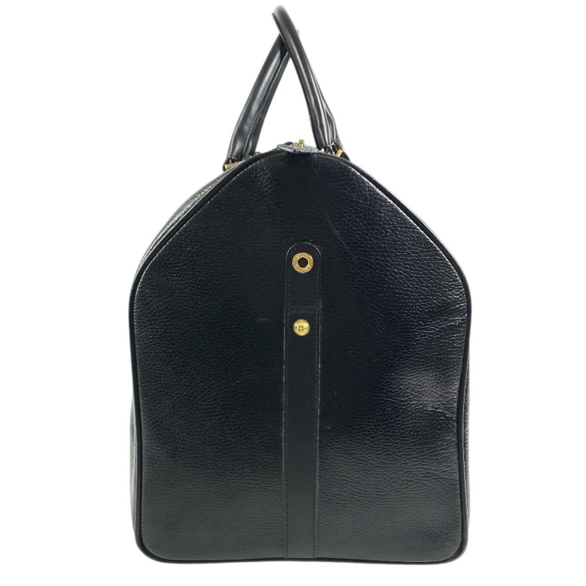 Leather Boston Bag Handbag (Pre-Owned) - Versace - Modalova