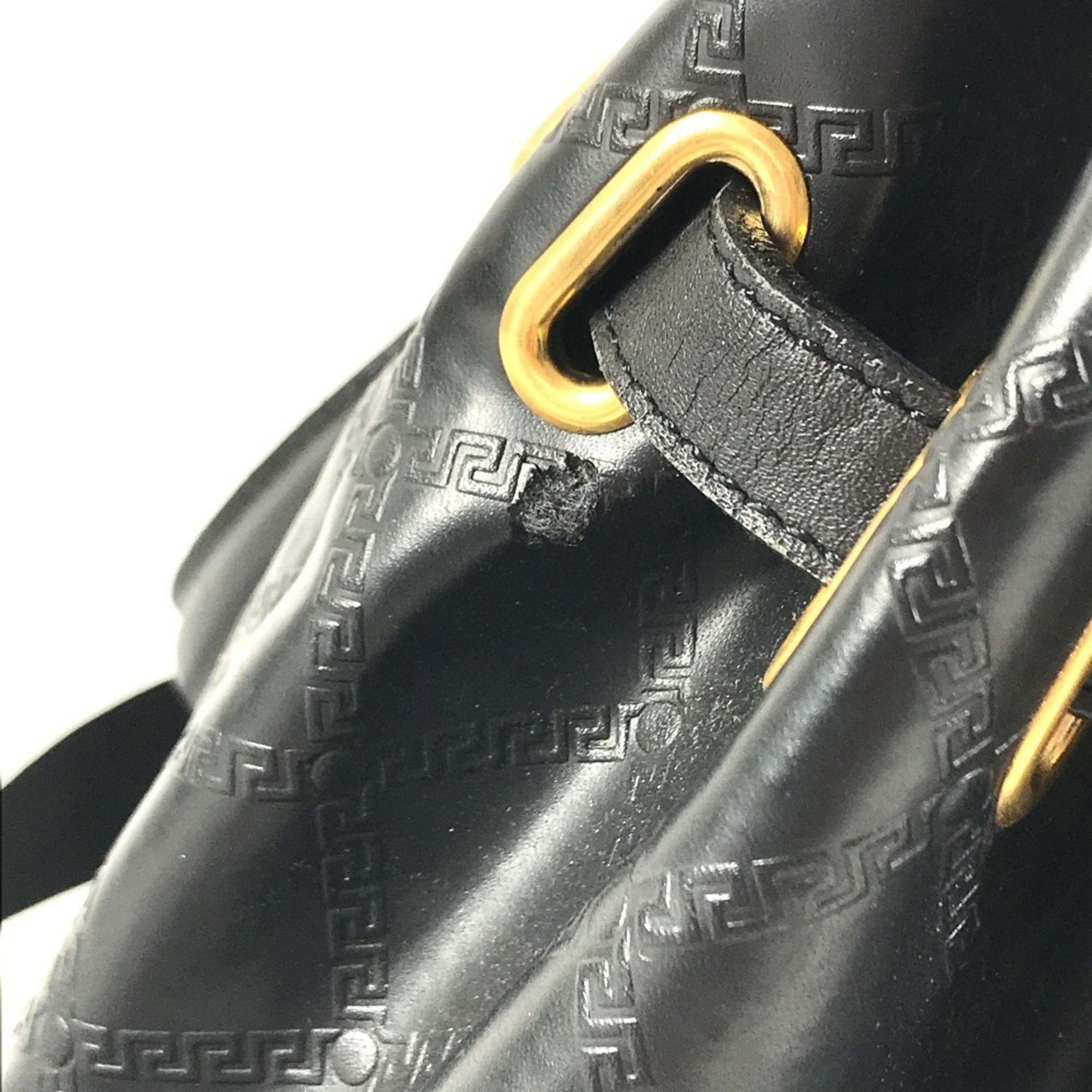 Leather Boston Bag Handbag (Pre-Owned) - Versace - Modalova