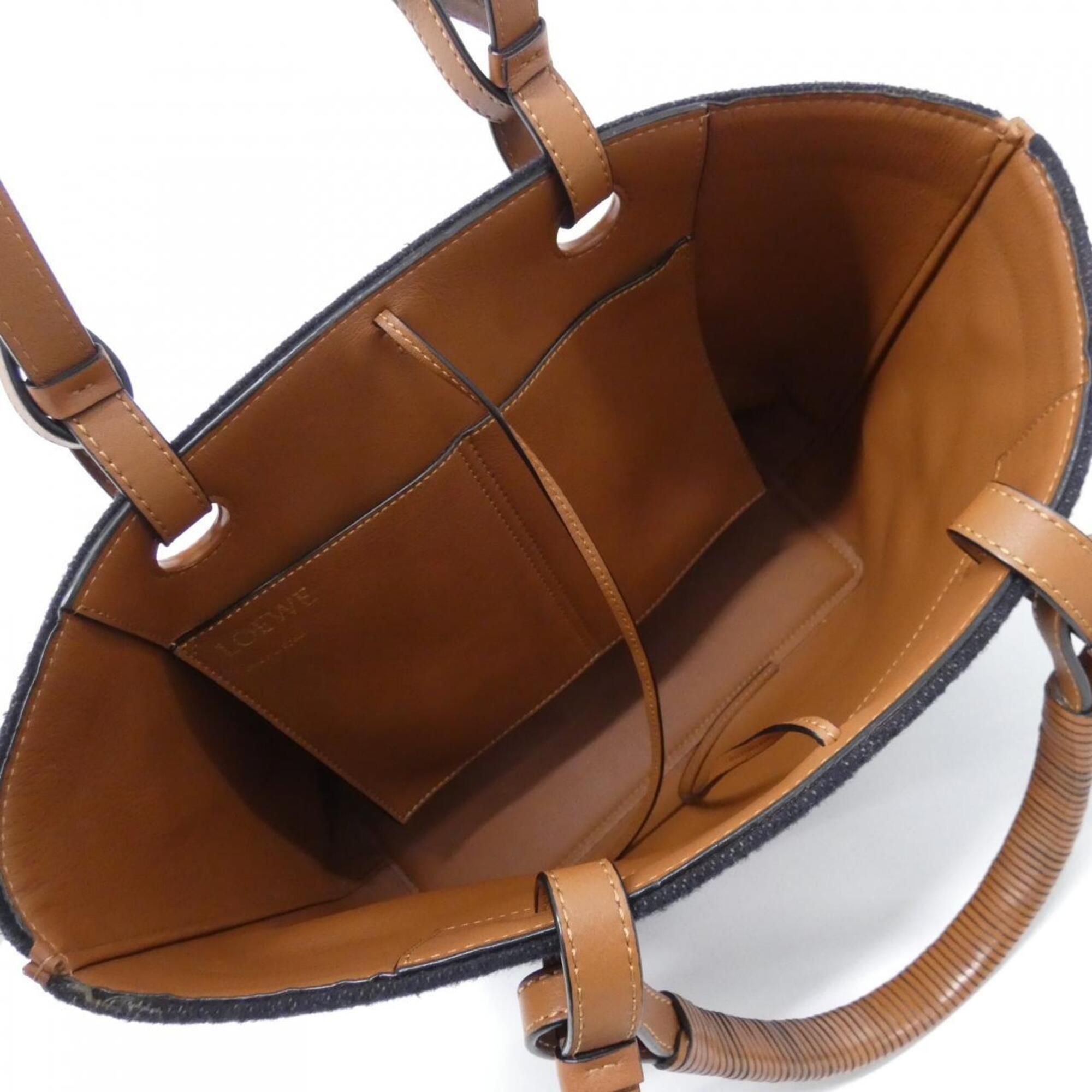 Acrylic Wool Polyester Leather Handbag (Pre-Owned) - Loewe - Modalova