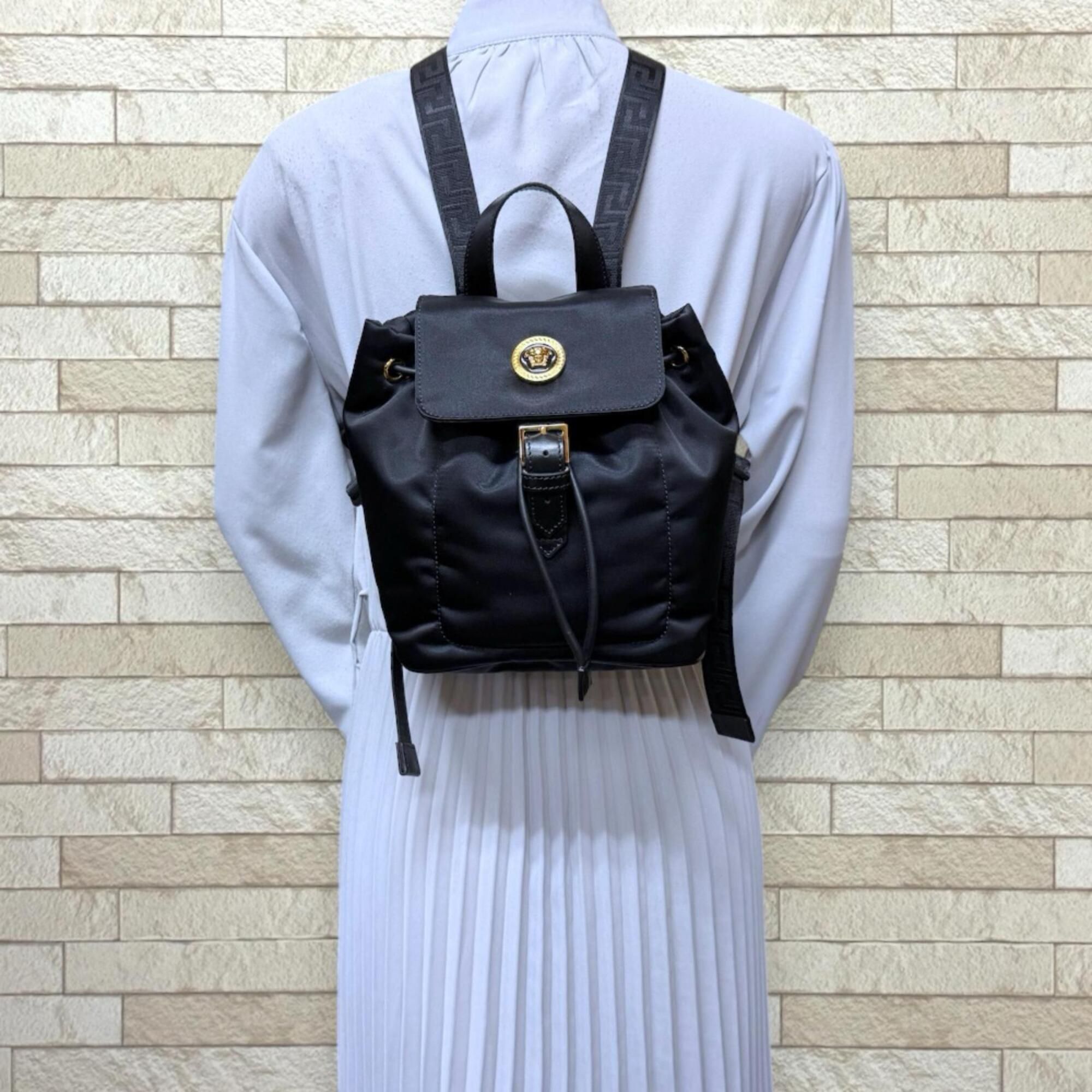 Nylon Backpack (Pre-Owned) - Versace - Modalova