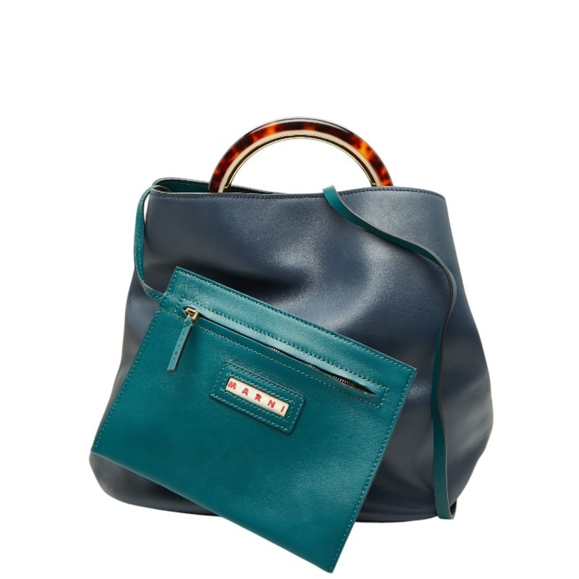 Leather Handbag Pouch Shoulder Bag (Pre-Owned) - Marni - Modalova