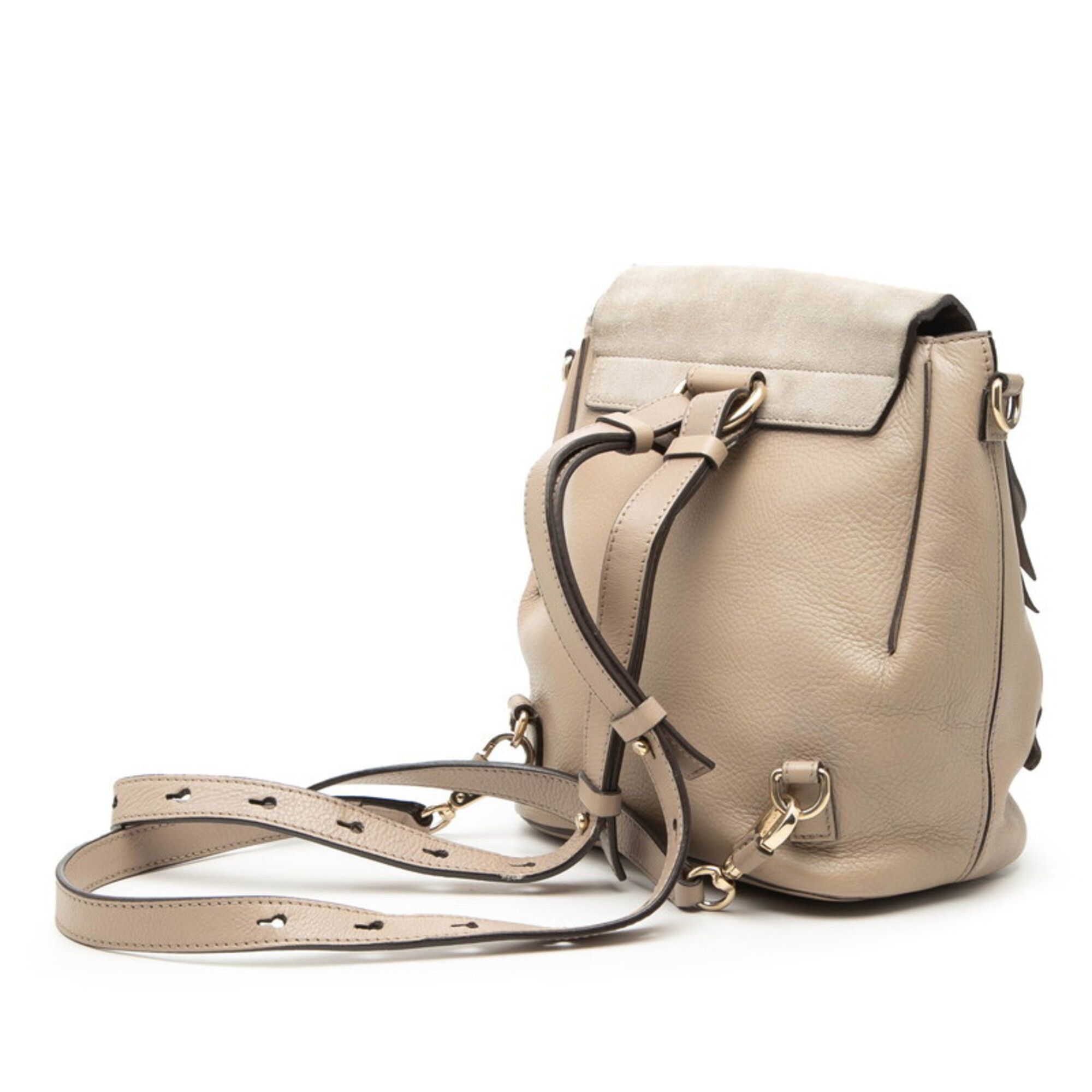 Leather Suede Backpack (Pre-Owned) - Chloé - Modalova