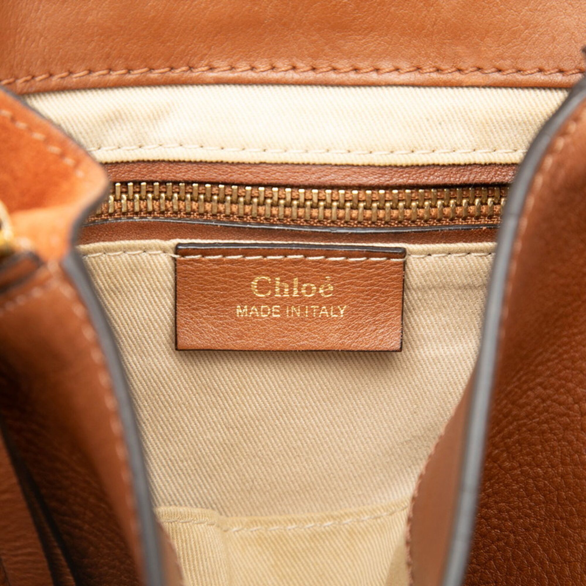 Leather Suede Backpack (Pre-Owned) - Chloé - Modalova