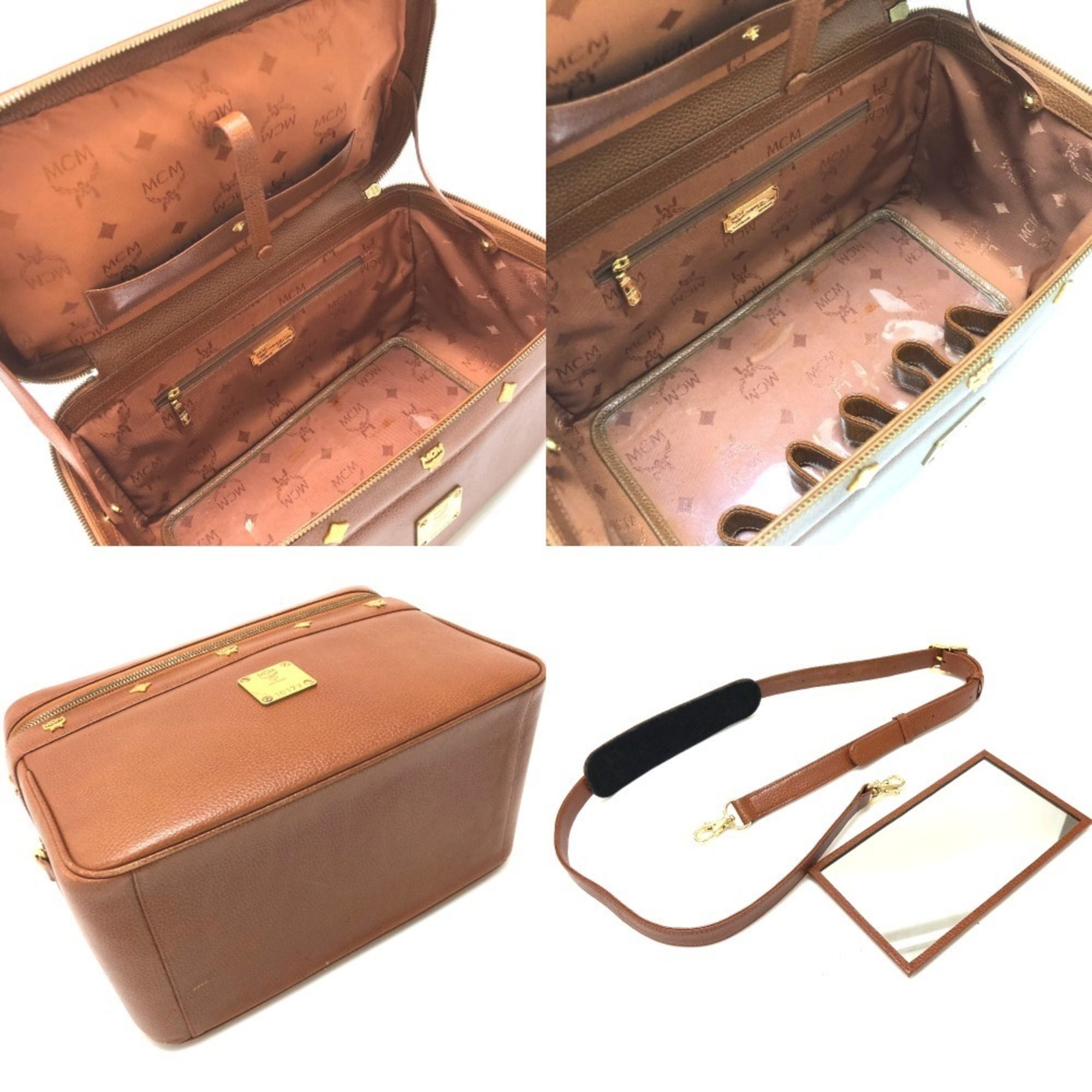 Leather Handbag Shoulder Bag Vanity Bag (Pre-Owned) - MCM - Modalova