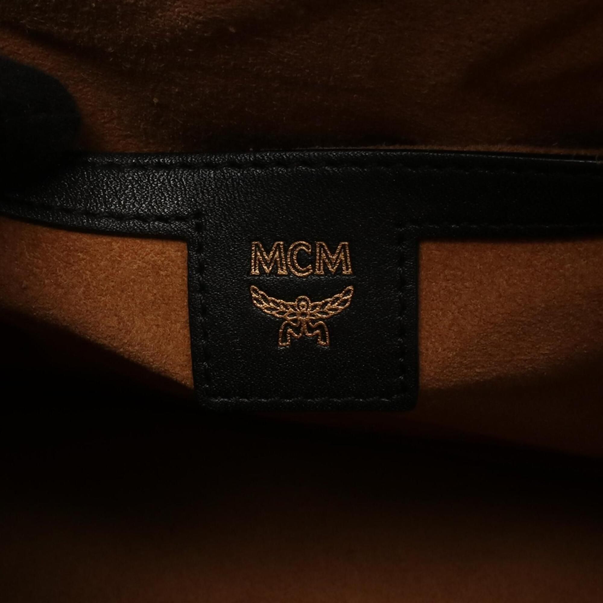 Coated Canvas Leather Backpack Handbag (Pre-Owned) - MCM - Modalova