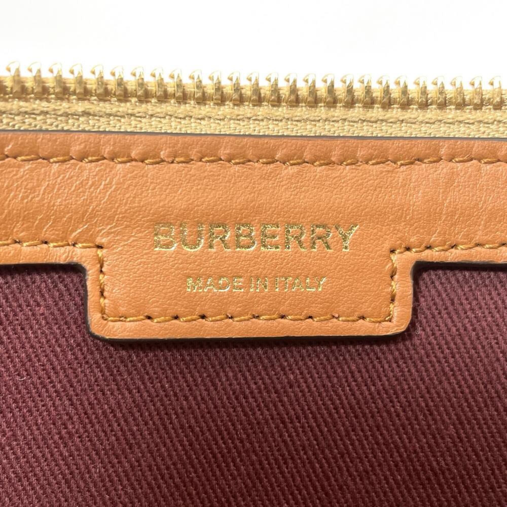 Polyester Elastane Cotton Leather Boston Bag (Pre-Owned) - Burberry - Modalova